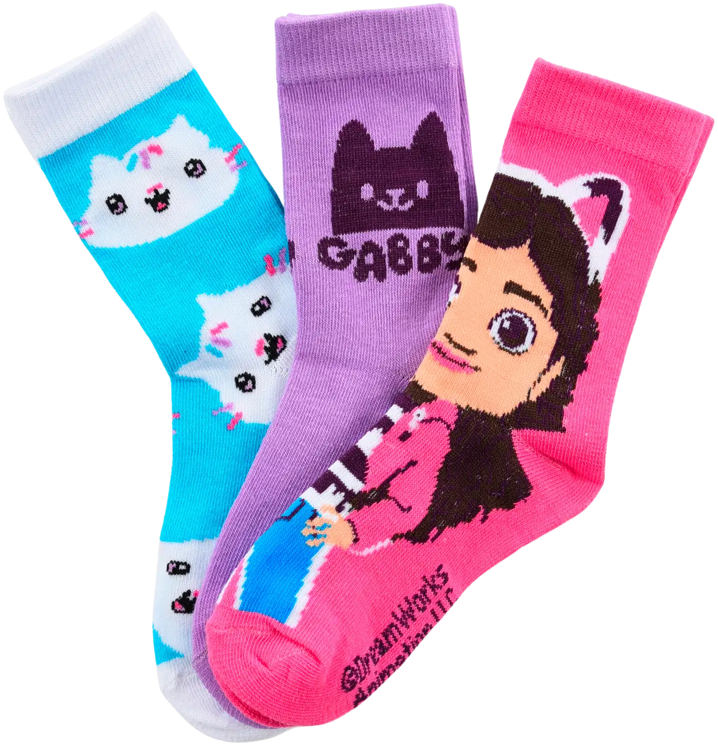 Gabby's Dollhouse lasten laadukas sukka 3 paria - Pack 1 - 2
