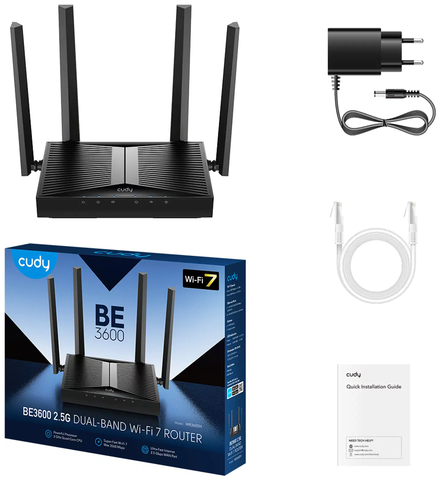 Cudy WiFi-reititin WR3600 - 3