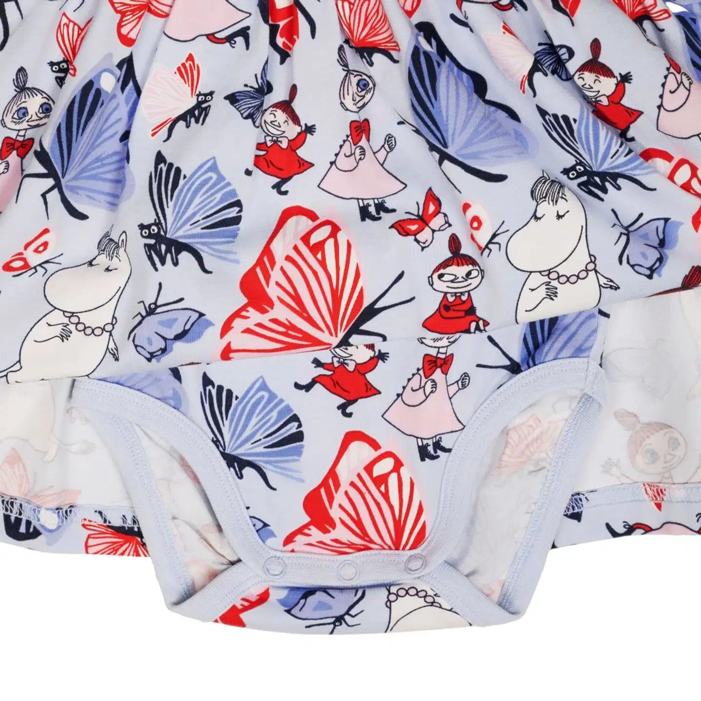 Muumi vauvojen bodymekko Perhospuisto 591641 - Vaaleansininen - 4