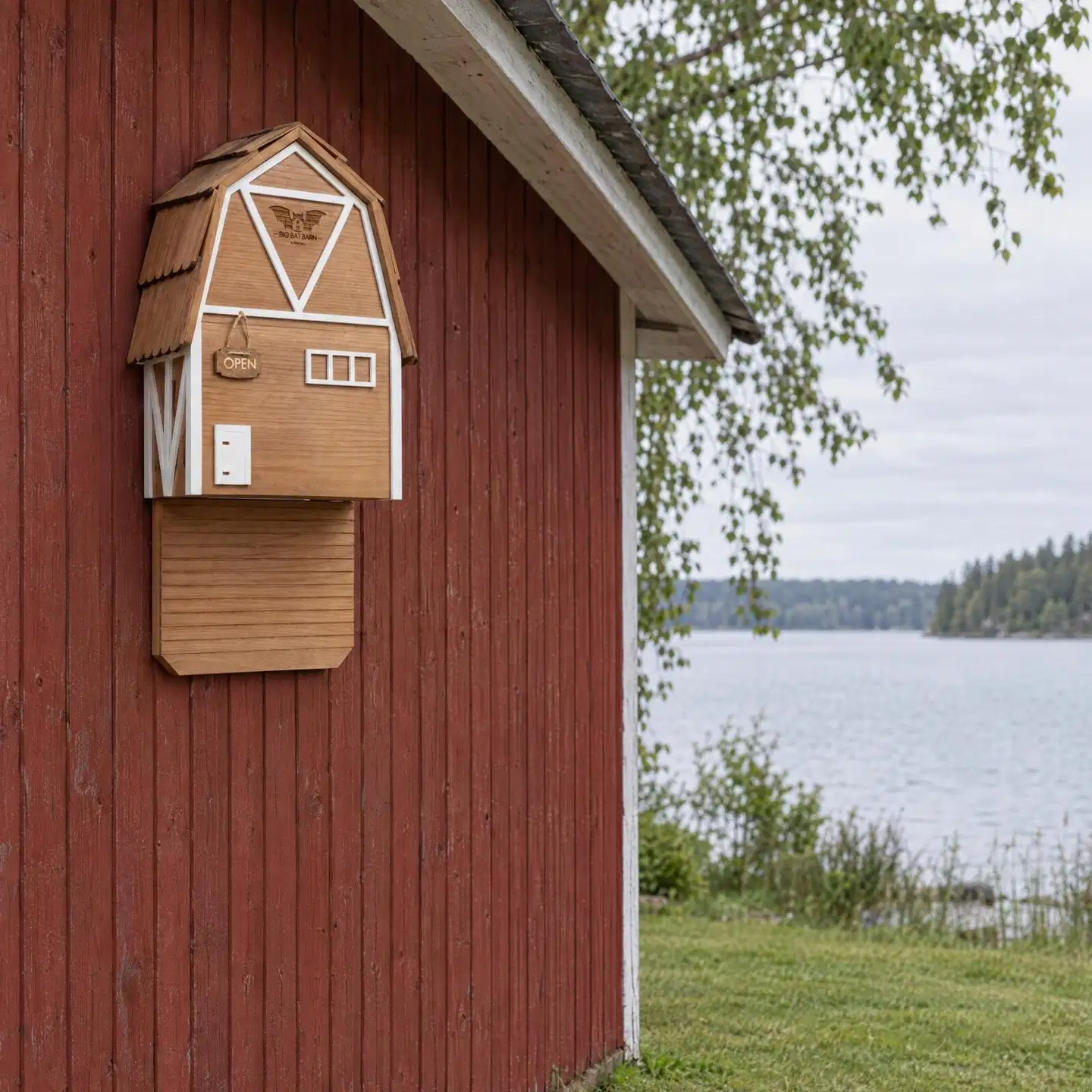 WildYard Big Bat Barn lepakkopönttö, 3 kammiota, setripuu, ruskea - 4