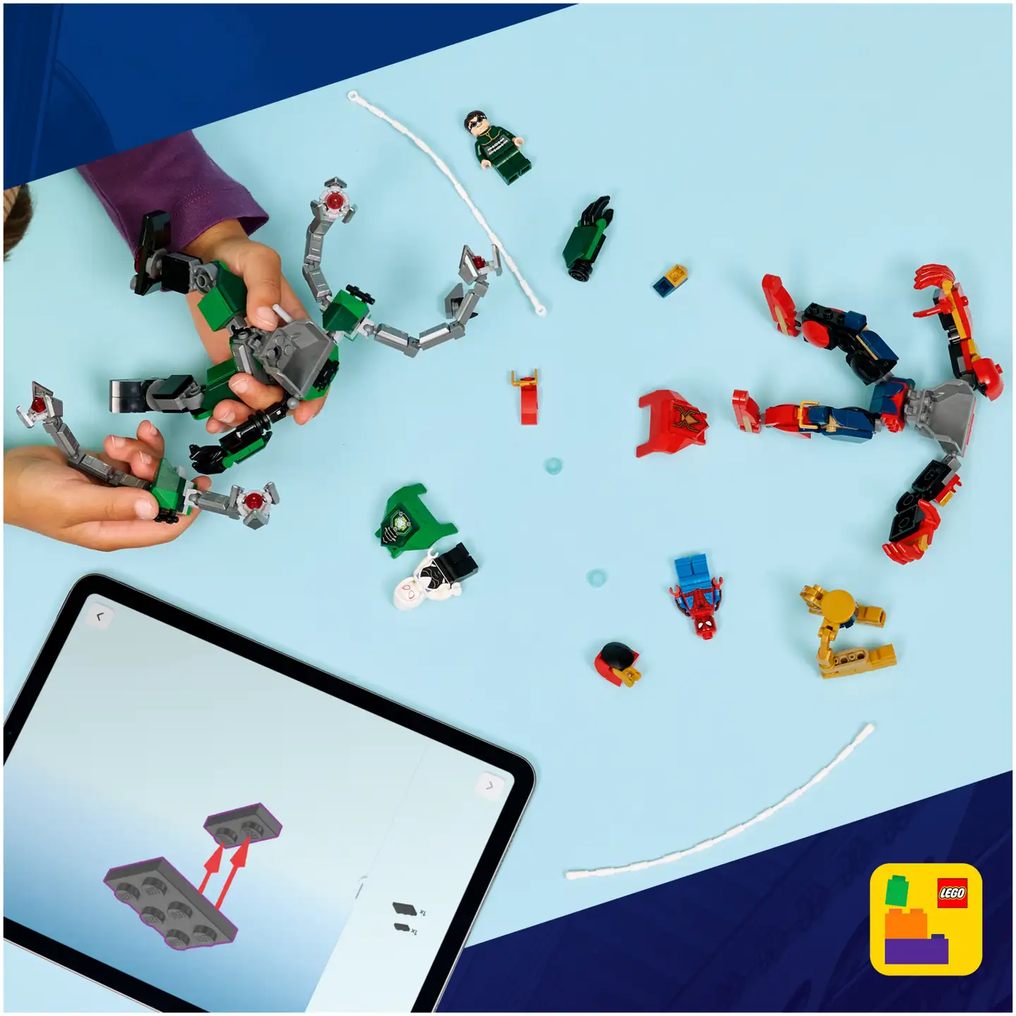 LEGO® Super Heroes Marvel 76338 Robottien taistelu: Spider-Man vastaan Tohtori Mustekala - 3