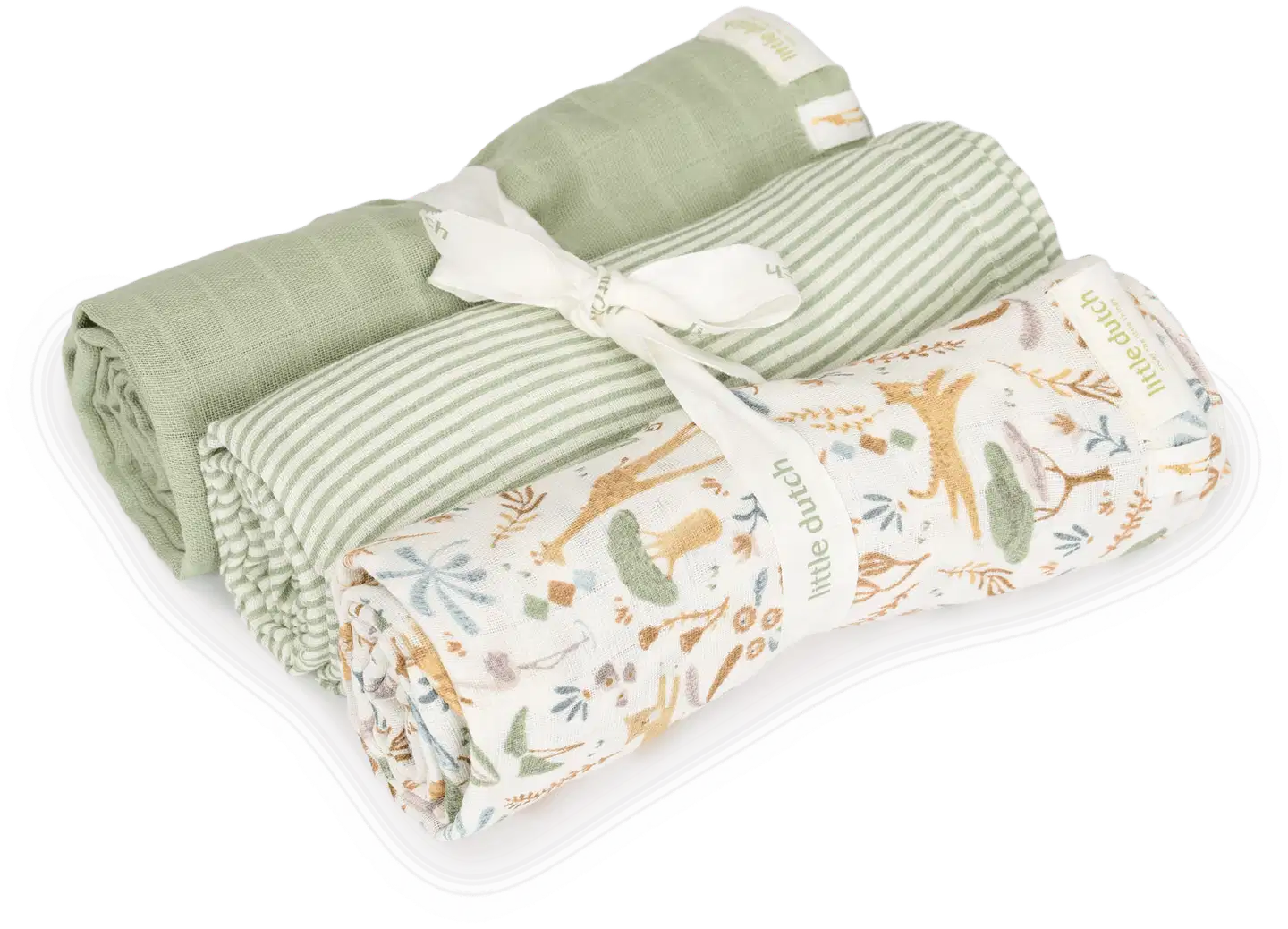 Little Dutch harsoliina 3 kpl 70x70cm Safari Wonders