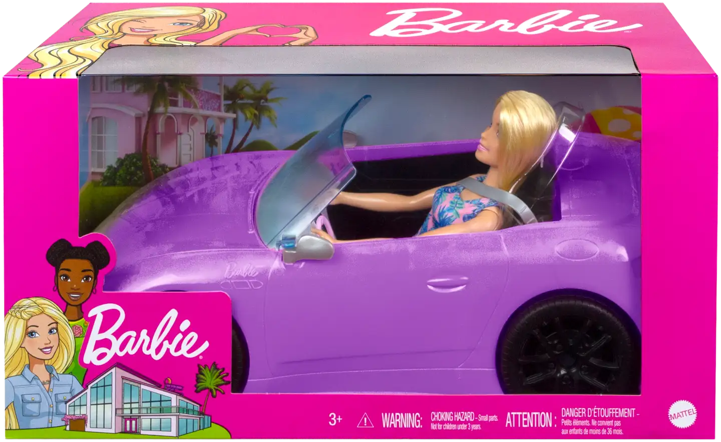 Barbie Convertible And Doll Leikkisetti - 2