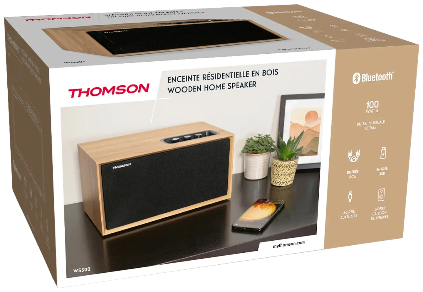 Thomson Bluetooth stereokaiutin WS502 puu - 4