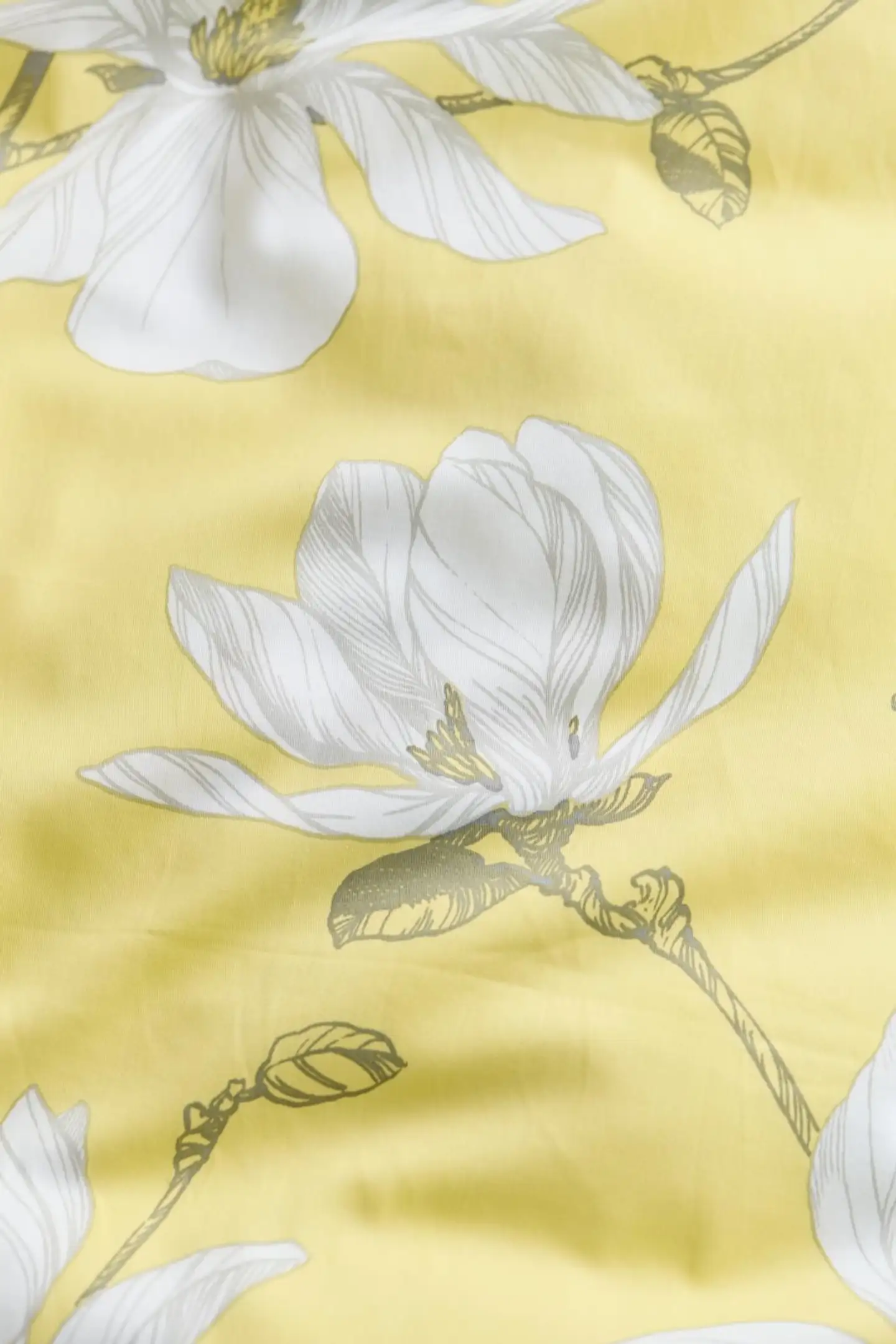 Finlayson satiini pussilakanasetti Magnolia 150X210+50X60 keltainen - 6