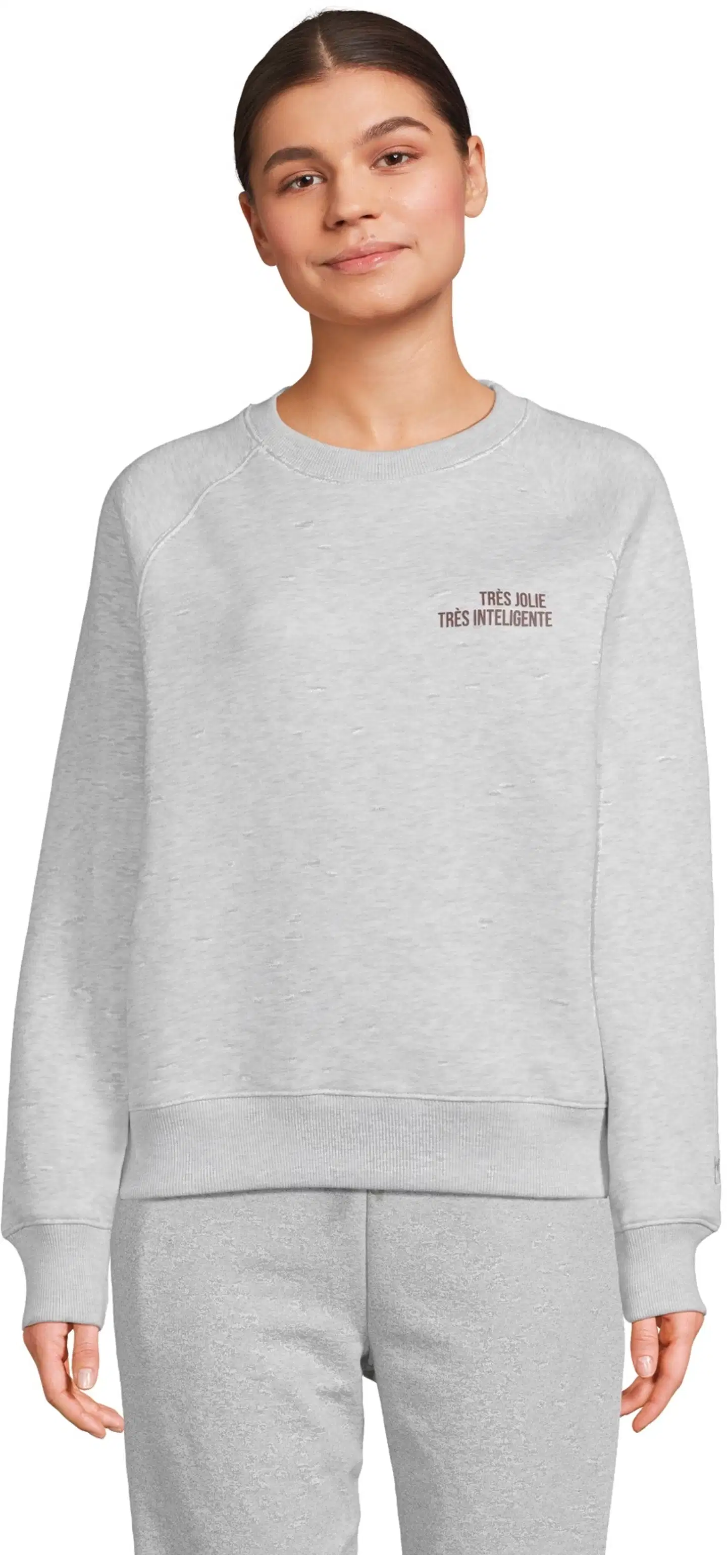 WKLY. naisten collegepusero 213W282692 - Lt. grey mel. - 1