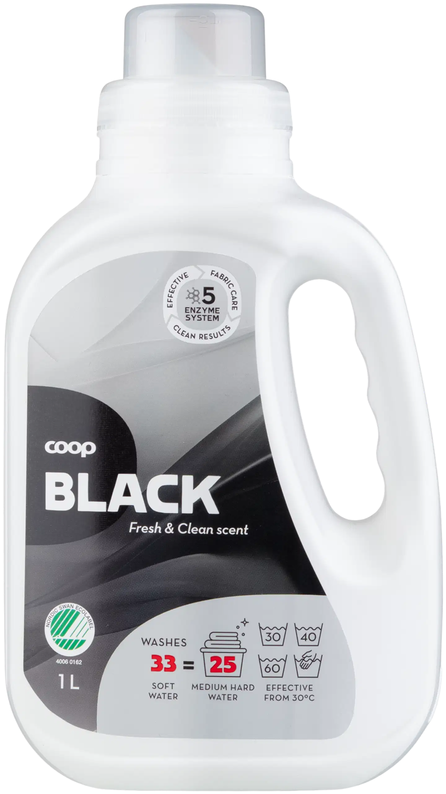 Coop Black pyykinpesuneste tummille tekstiileille 1 l