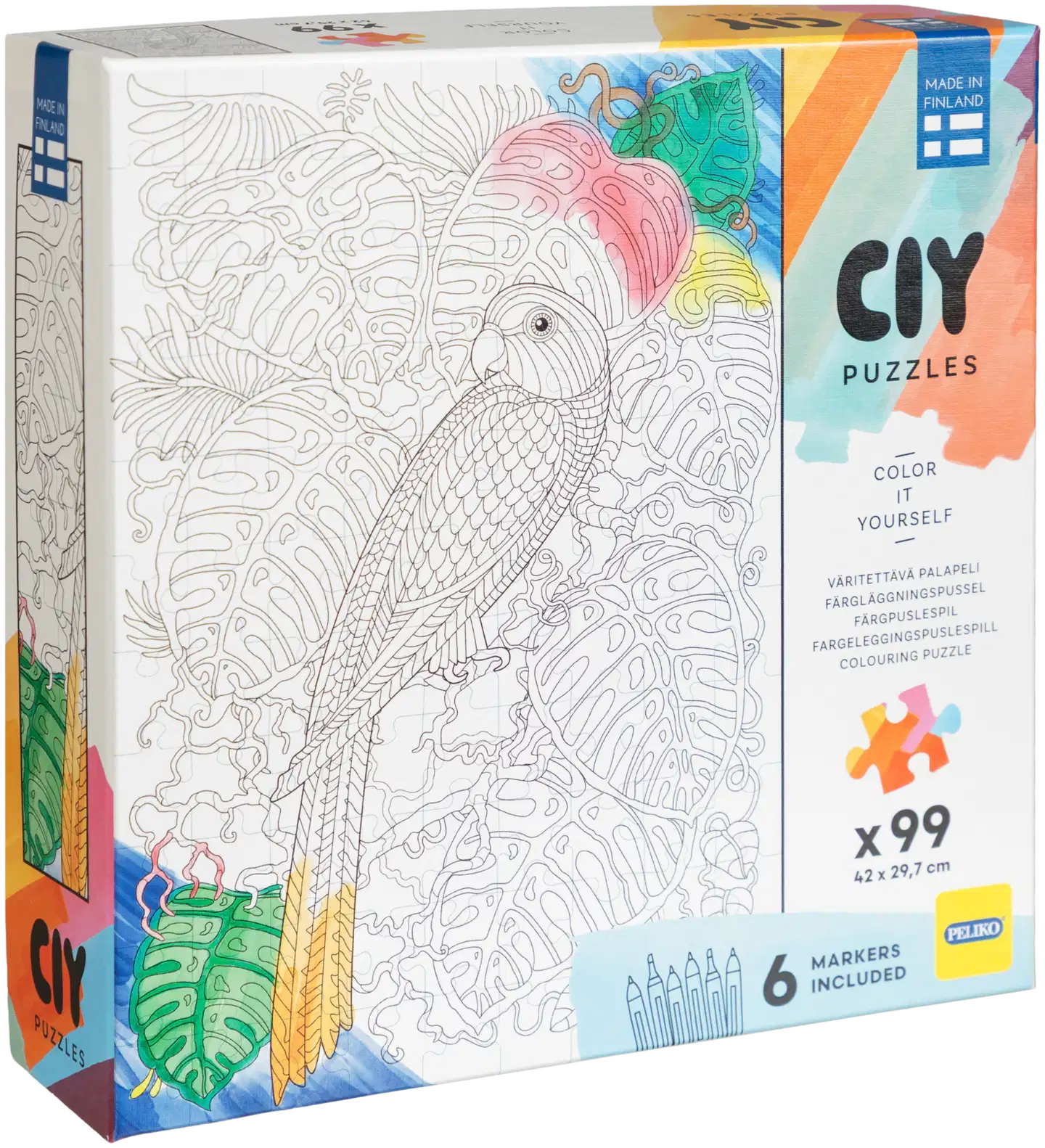 Peliko palapeli Color it Yourself 99 palaa tussit, erilaisia - 8