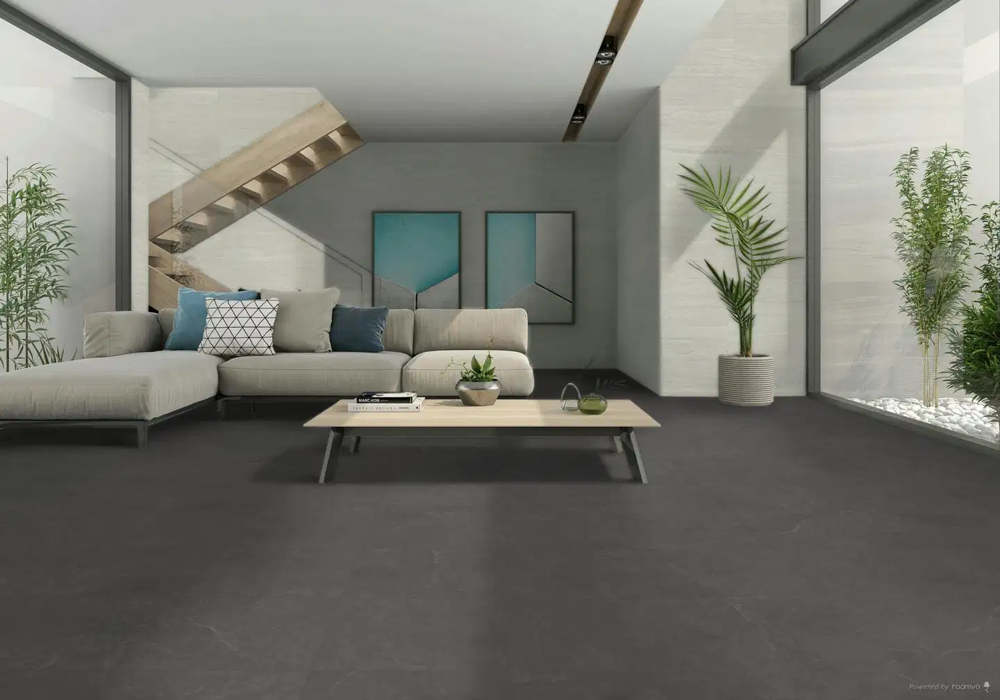 Lattialaatta Storm Cloud 60 x 60 cm - 2