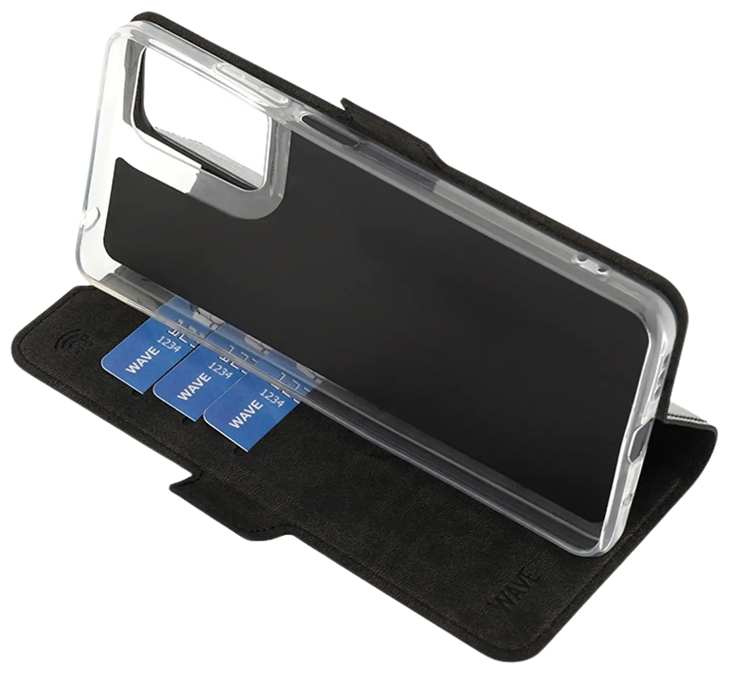 Wave Book Case, Motorola Moto E14, Musta - 5