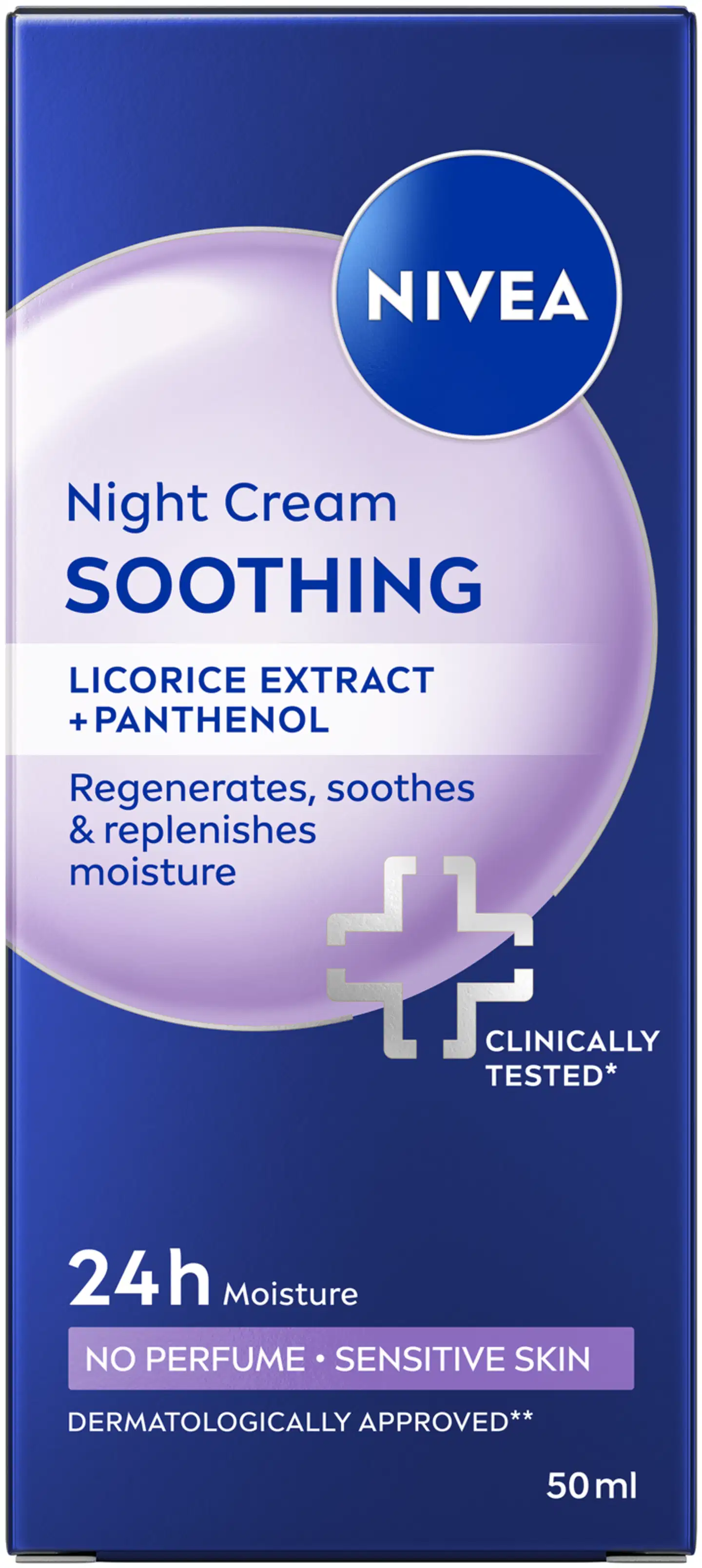 NIVEA 50ml Soothing Sensitive Night Cream -yövoide - 2
