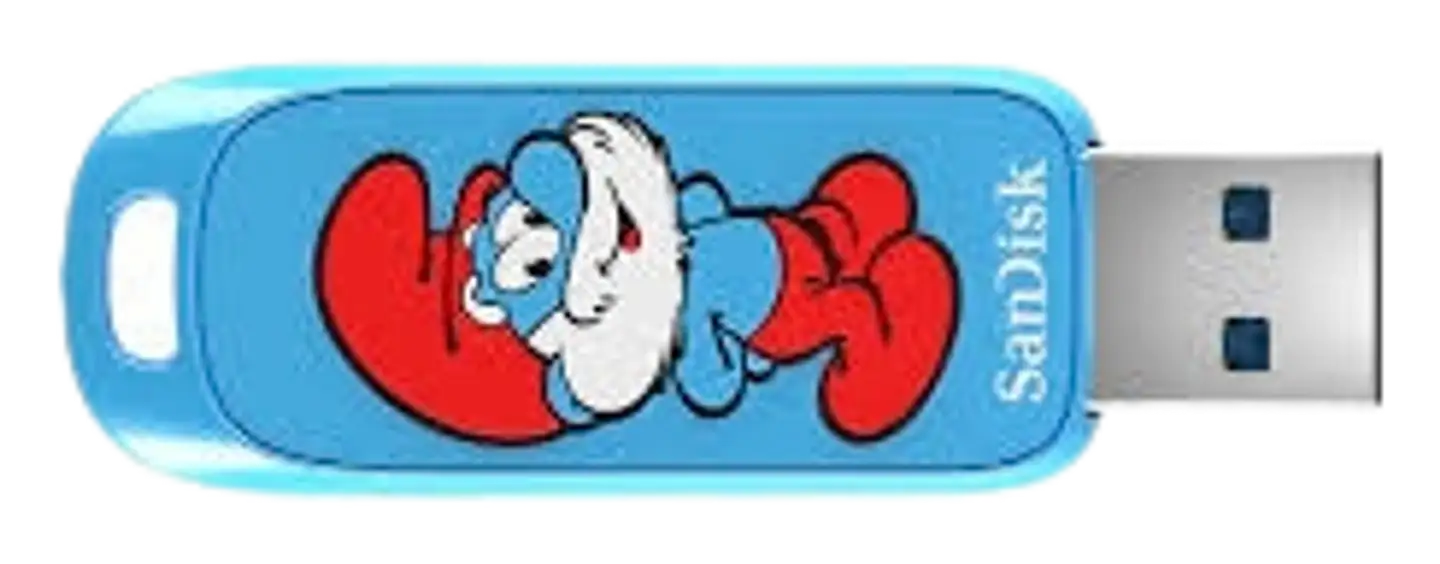 Sandisk Muistitikku 128GB smurffi