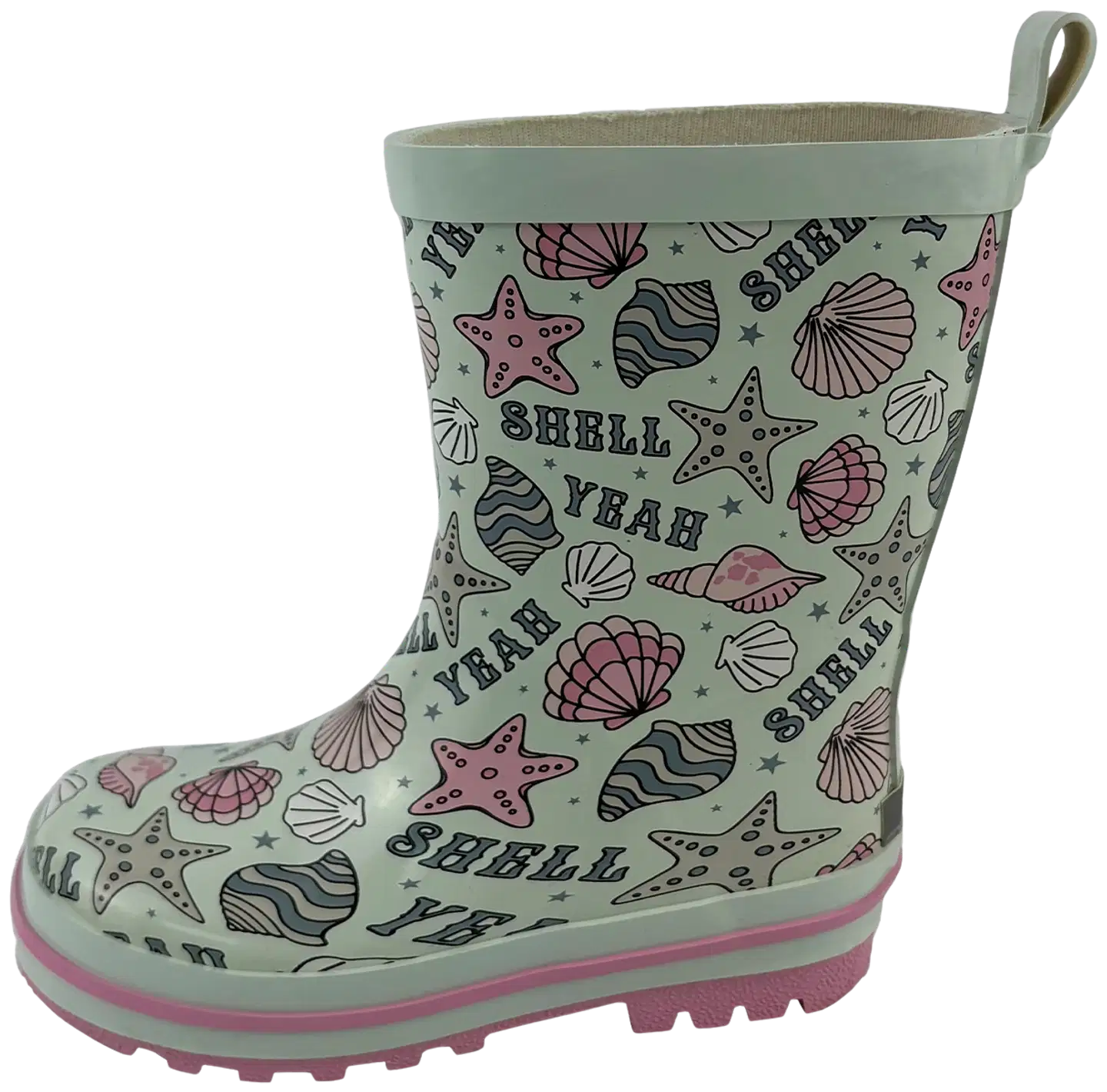 Ciraf lasten kumisaappaat Shell RB - Light green/pink - 3