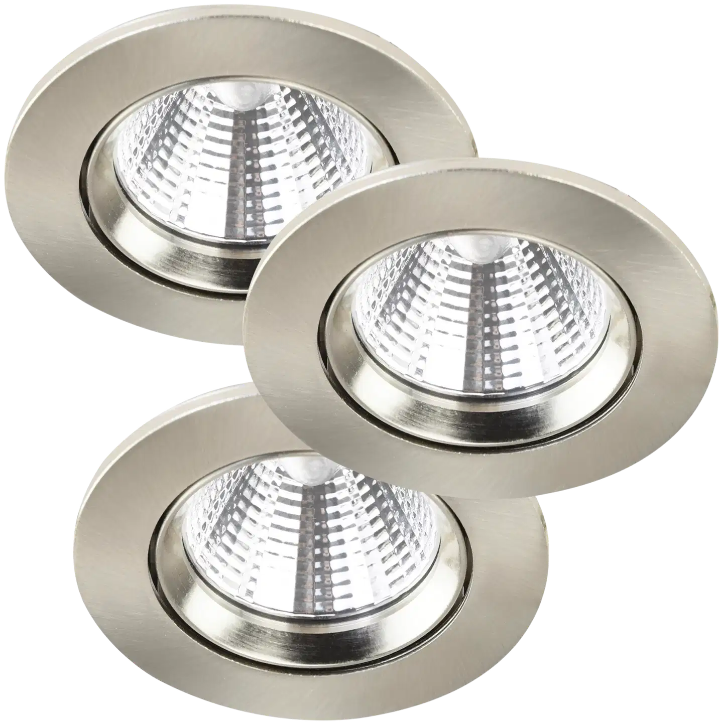 Nordlux LED-alasvalo Fremont IP23 2700K harjattu nikkeli 3kpl - 1