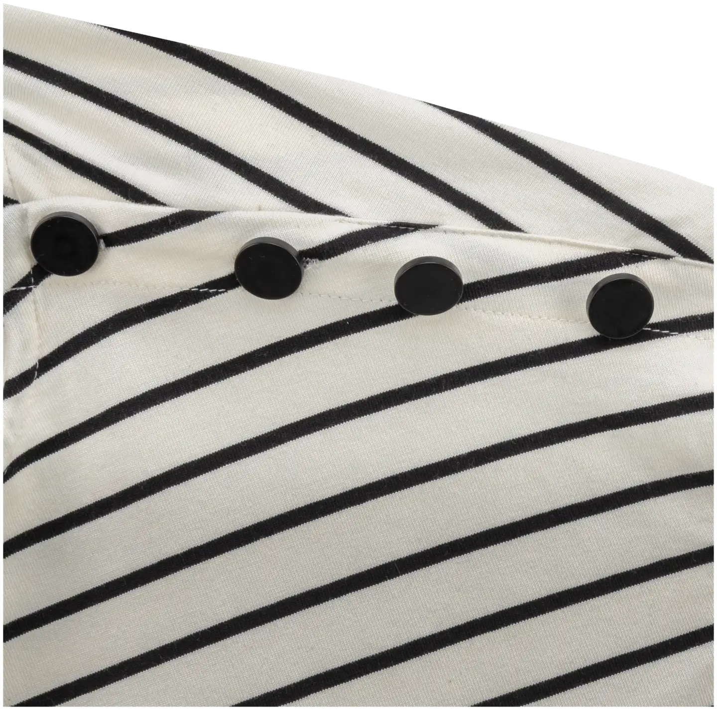 TEX naisten raidallinen trikoopusero I997159 - BLACK 1 - 3