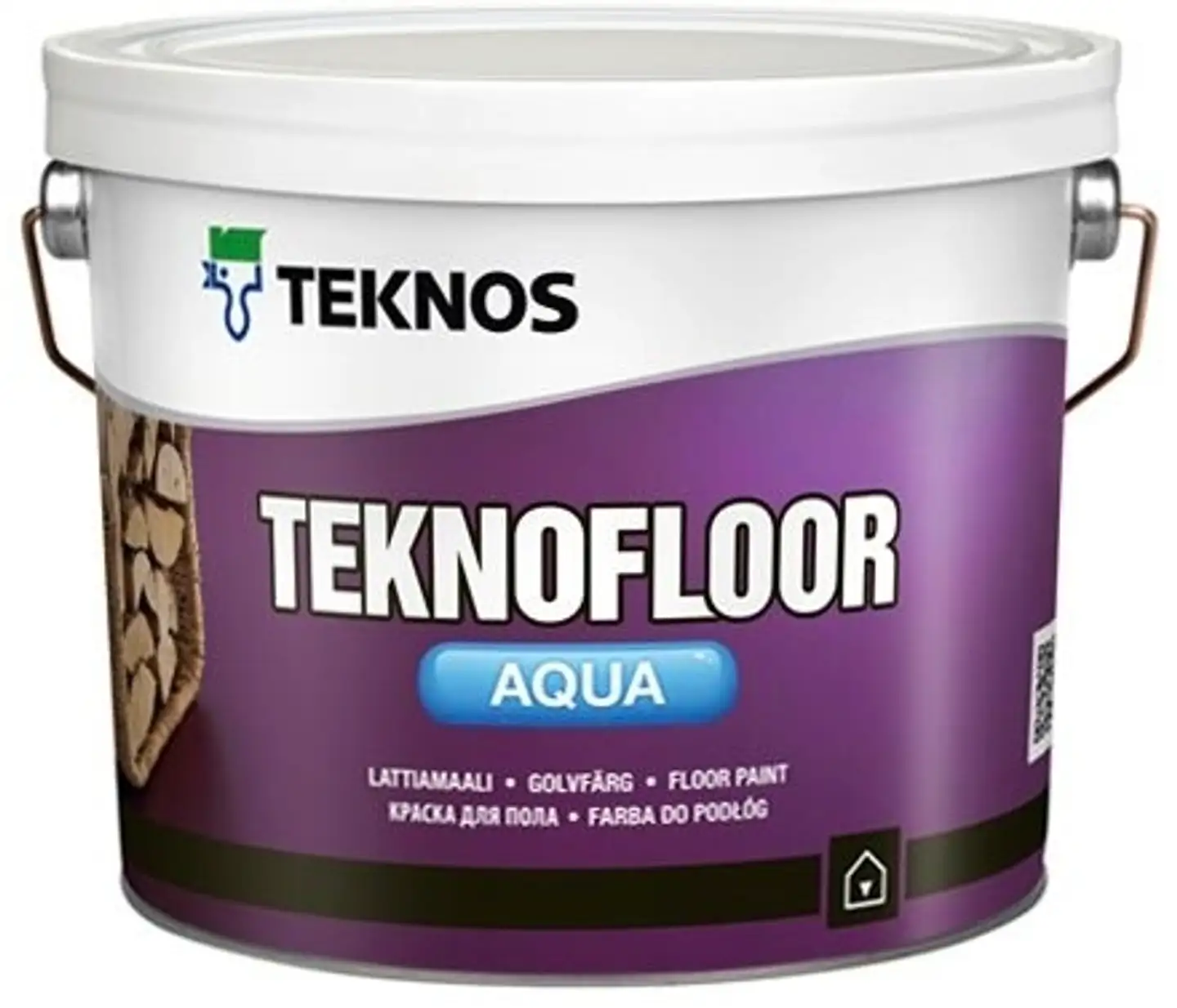 Teknos Teknofloor Aqua Lattiamaali 2,7L PM1 valkoinen sävytettävissä puolikiiltävä