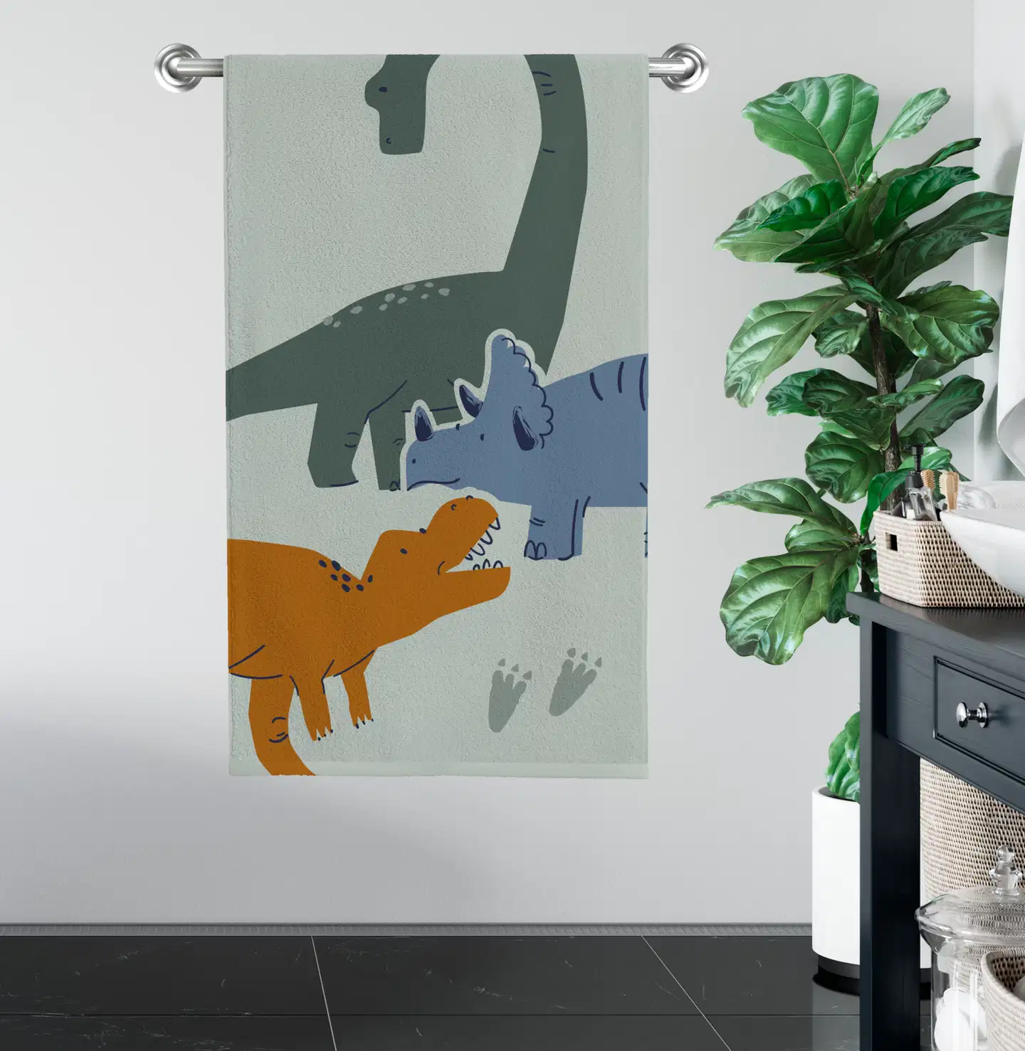 Ciraf lasten kylpypyyhe Dinosaur 70x140 cm - 7