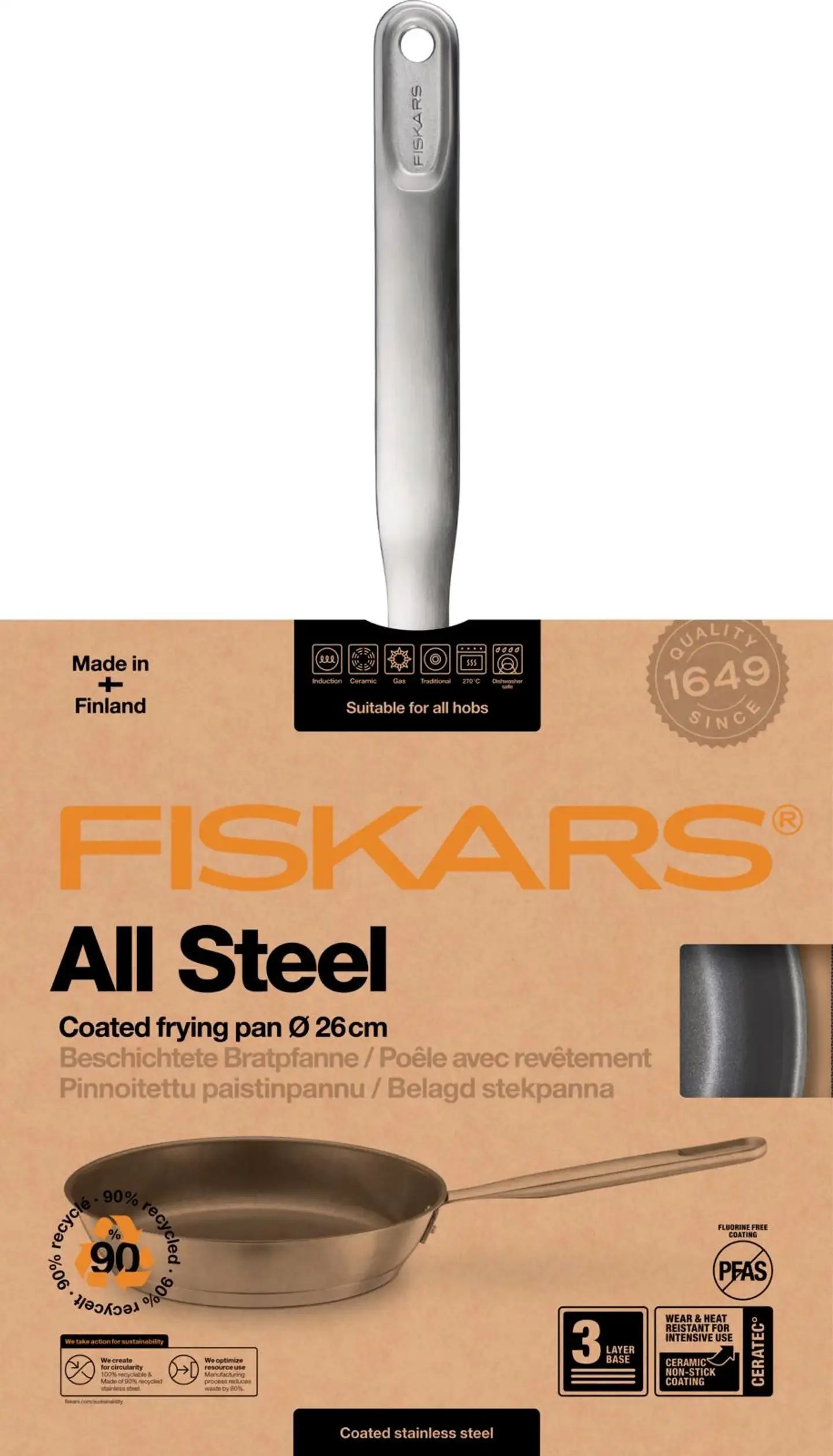 Fiskars paistinpannu All Steel 26cm - 1