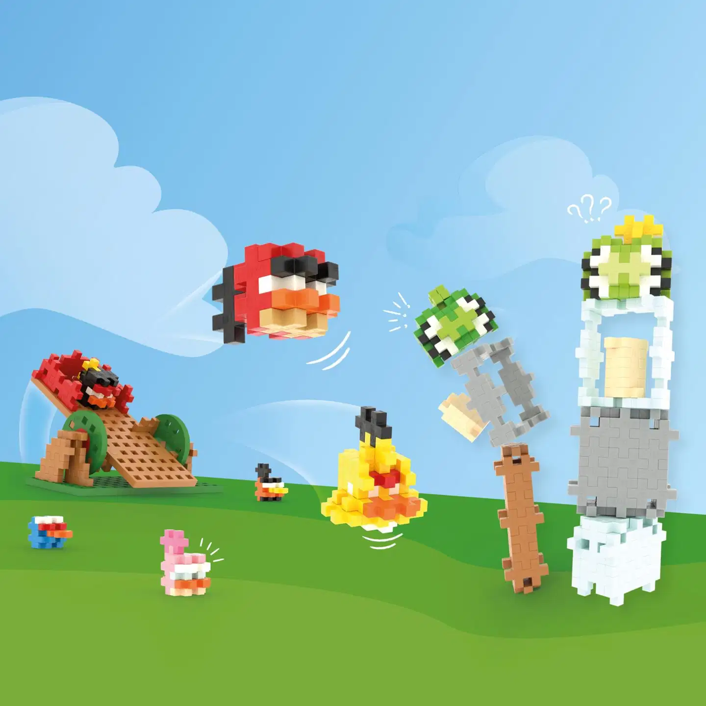 Plus-Plus Angry birds katabultti peli - 4