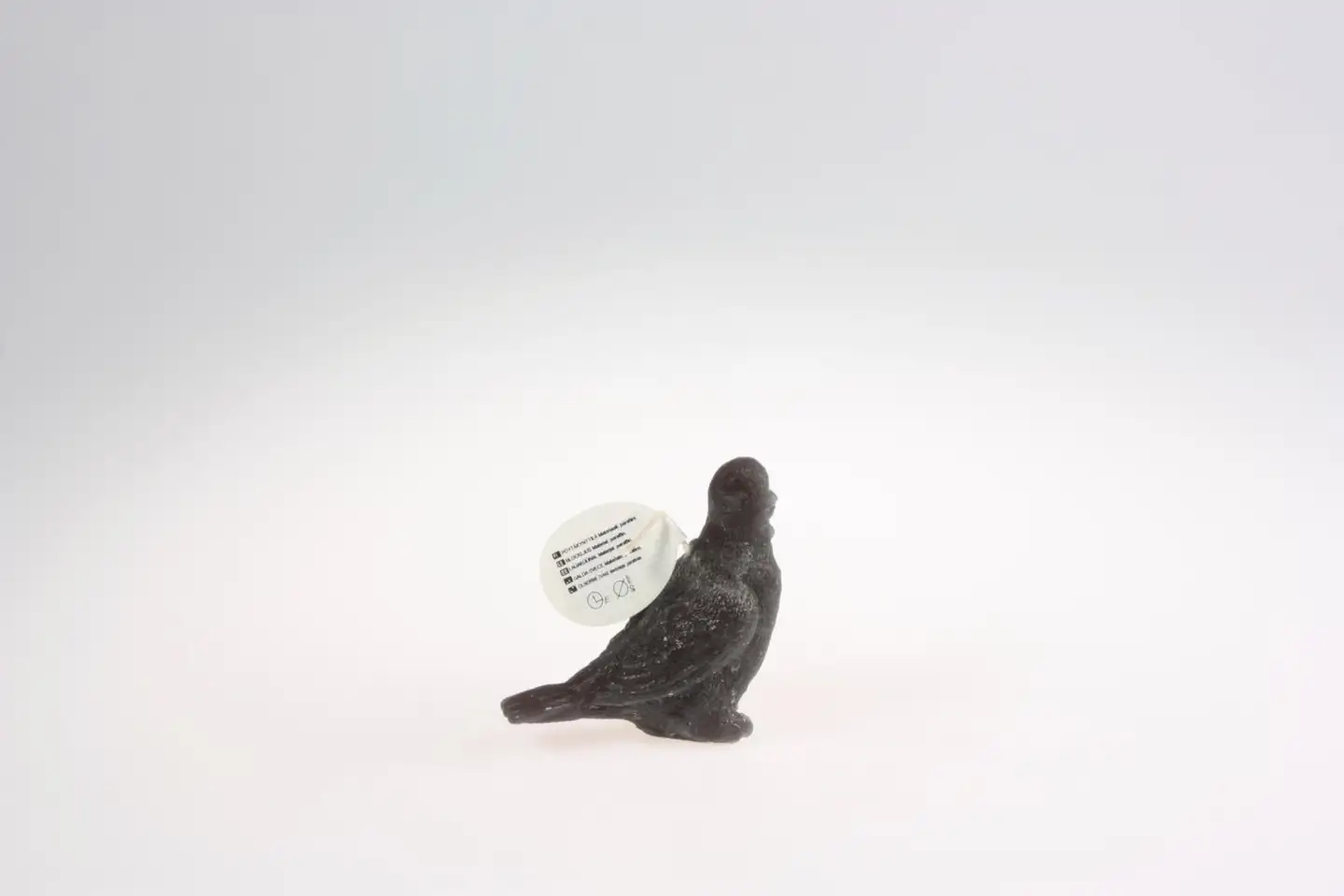 Lintu kynttilä 9 cm musta