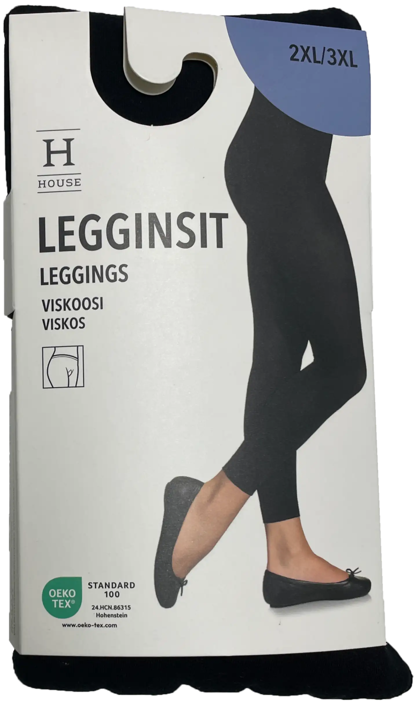 House naisten viskoosileggingsit 171ZZ1033 - BLACK