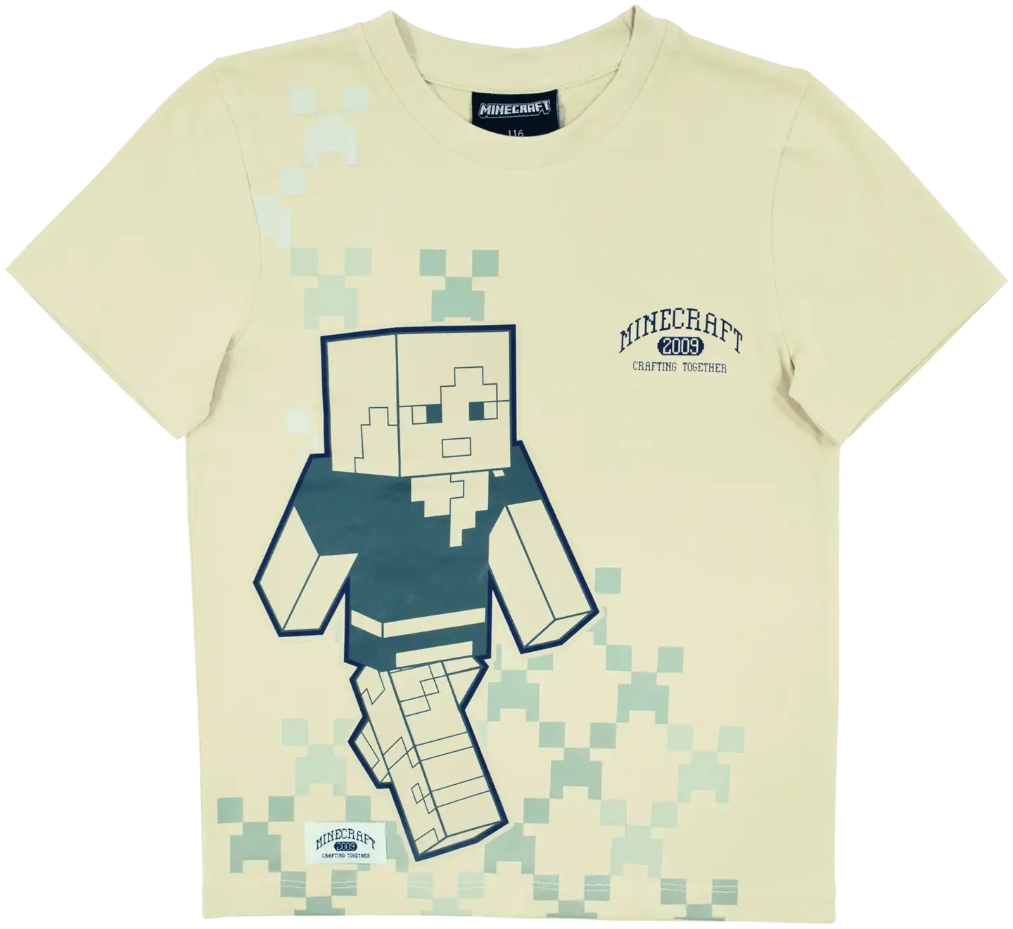 Minecraft lasten t-paita - BEIGE