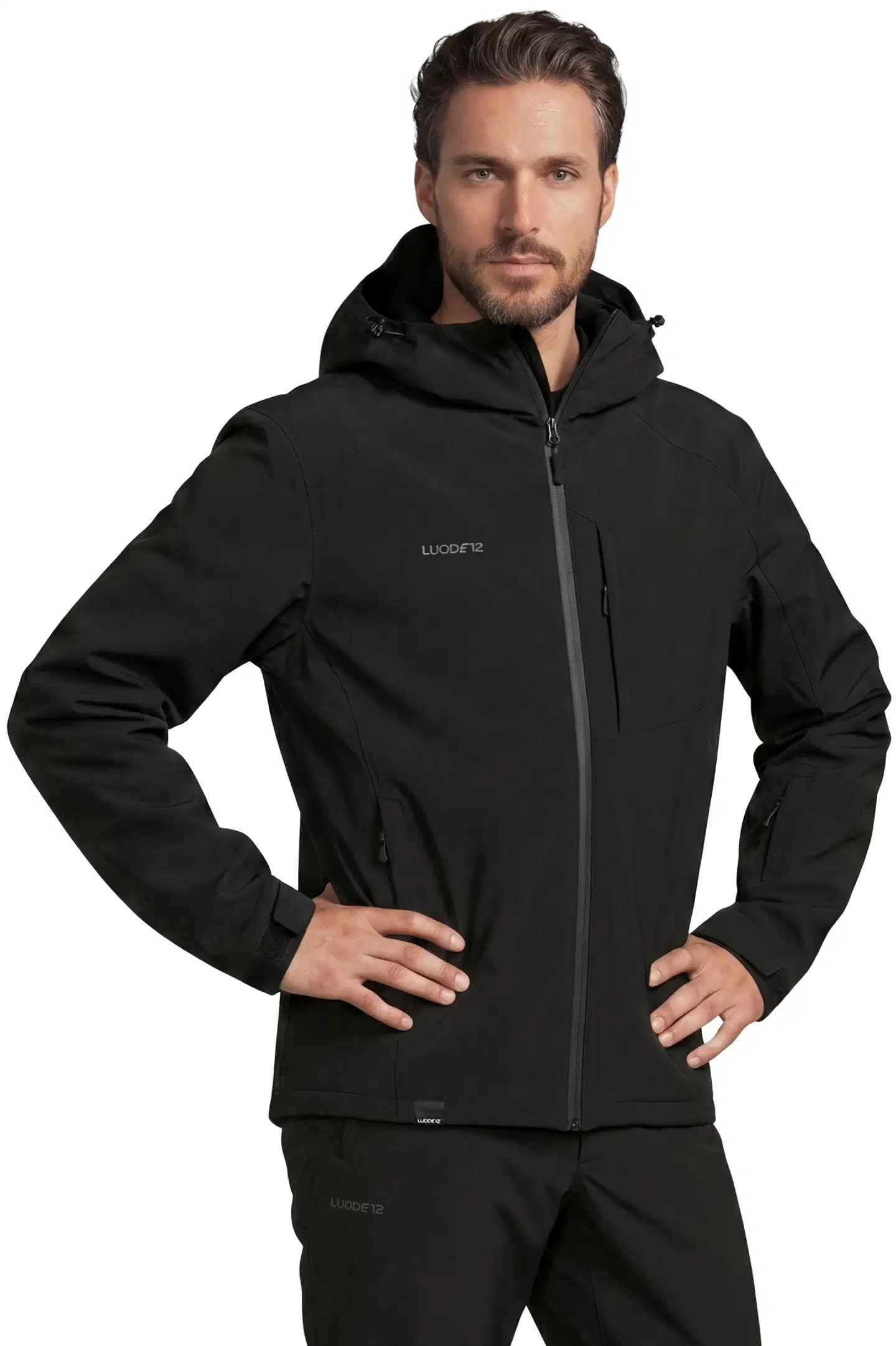 Luode12 miesten kevytvanutakki 204L332469 - black - 1