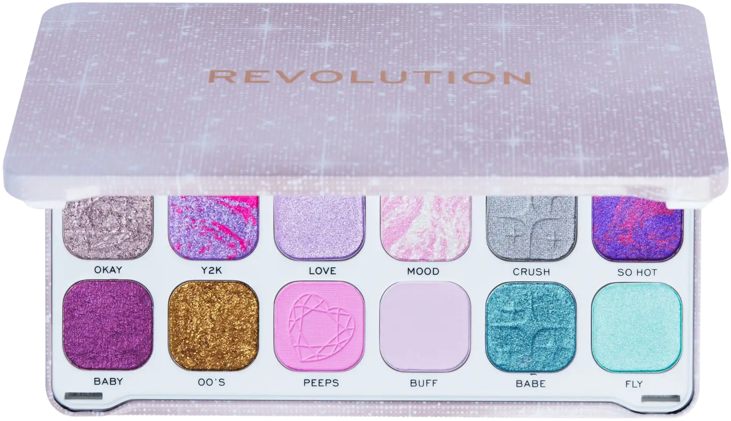 Makeup Revolution Y2k Baby Forever Flawless Palette Babe Dreamer luomiväripaletti 18 sävyä 19,8g - 3