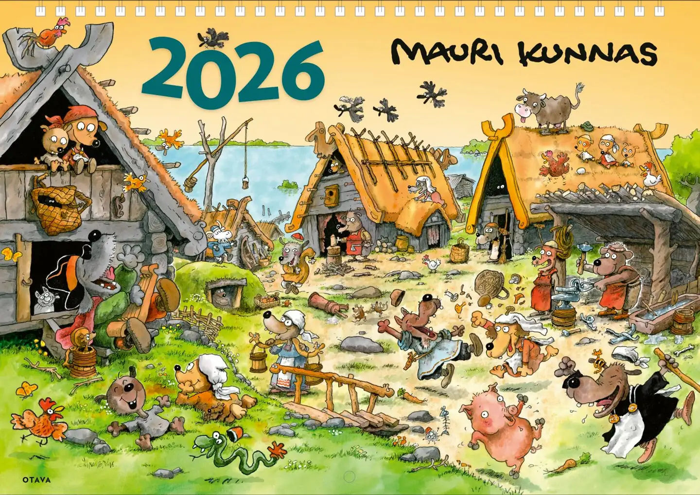 Otava Mauri Kunnas seinäkalenteri 2026