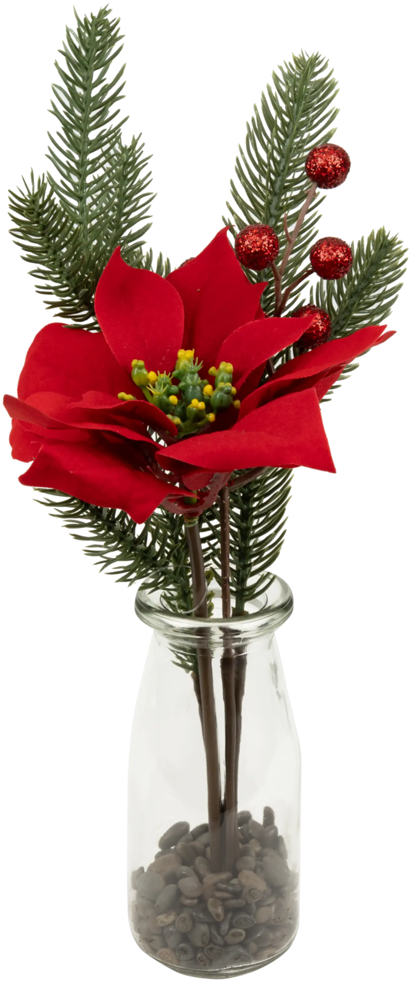 Joulukukka-asetelma 27 cm M - 3