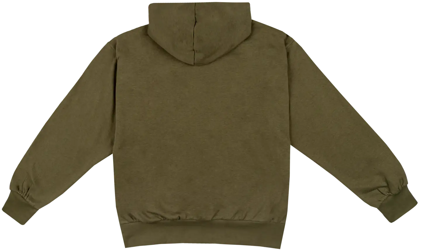 adidas miesten collegehuppari Feelcozy JE3799 - Olive strada - 2