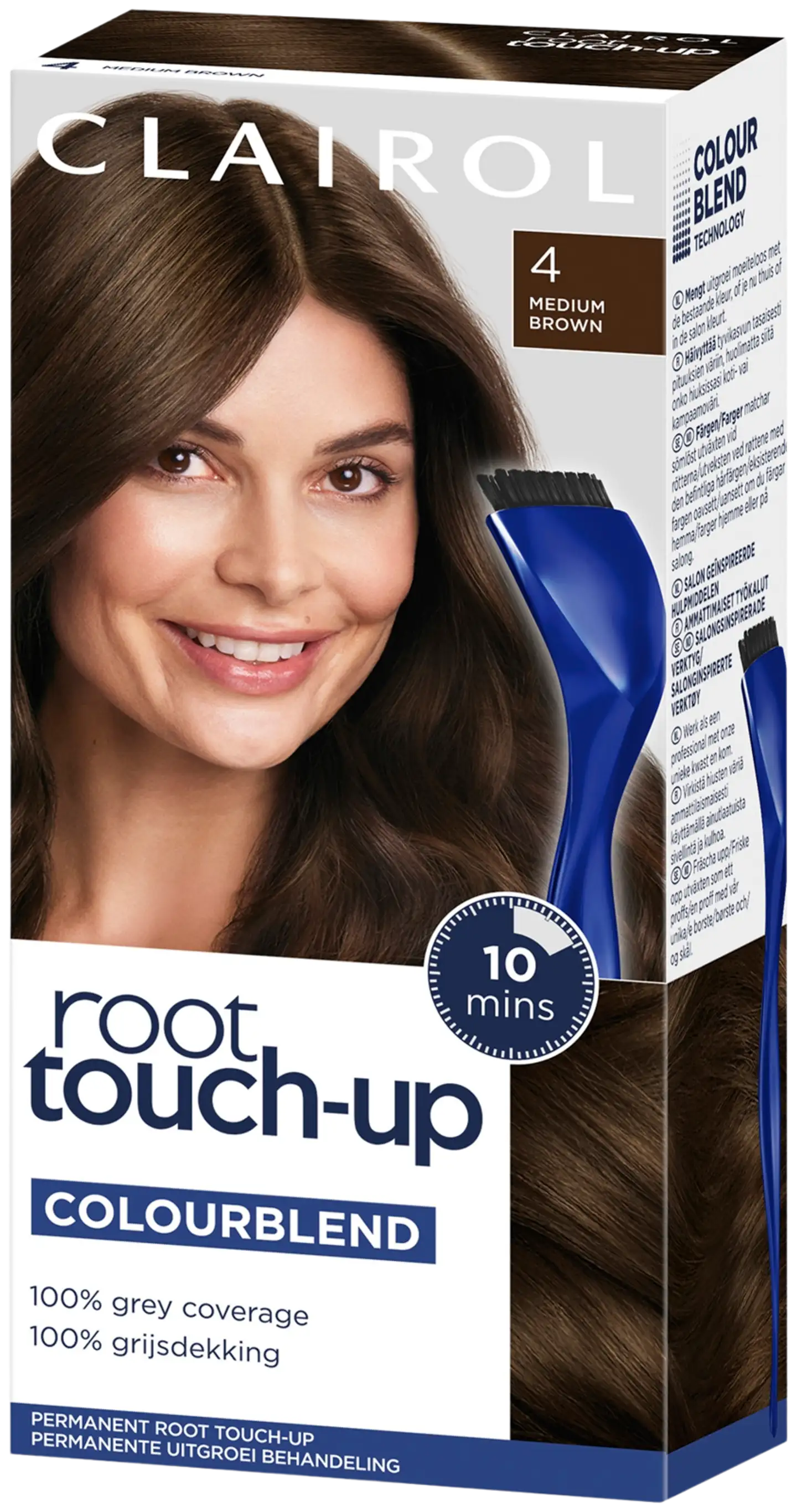 Clairol Root touch-up tyviväri 4 keskiruskea