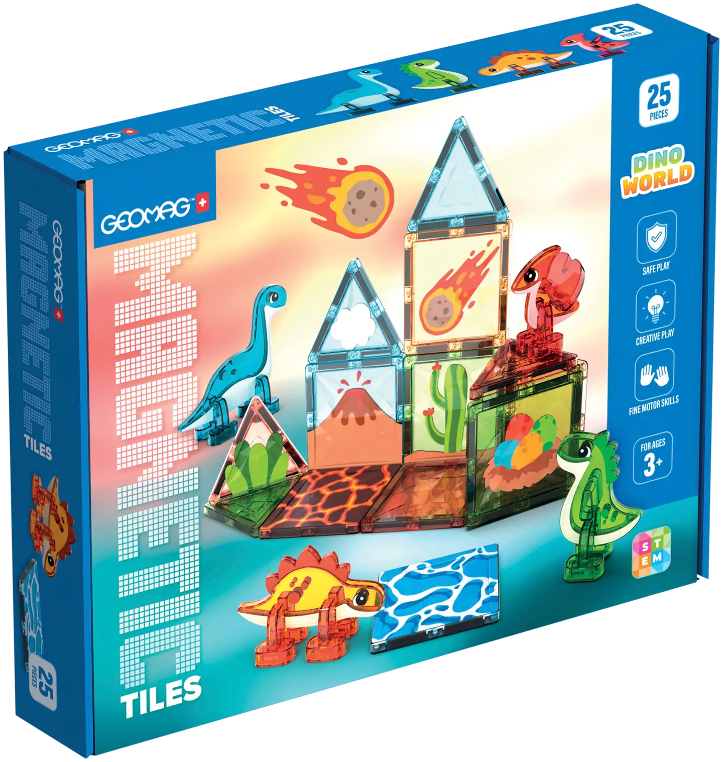 Geomag Magnetic Tiles Dino World - 2