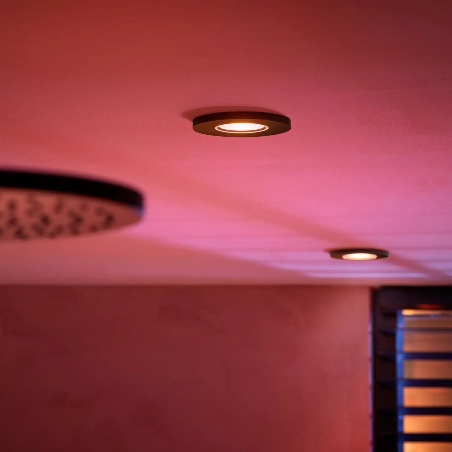 Philips Hue Xamento -upotettu alasvalo kylpyhuoneeseen 4.2W 2000-6500K 1200LM musta 3 kappaletta - 9