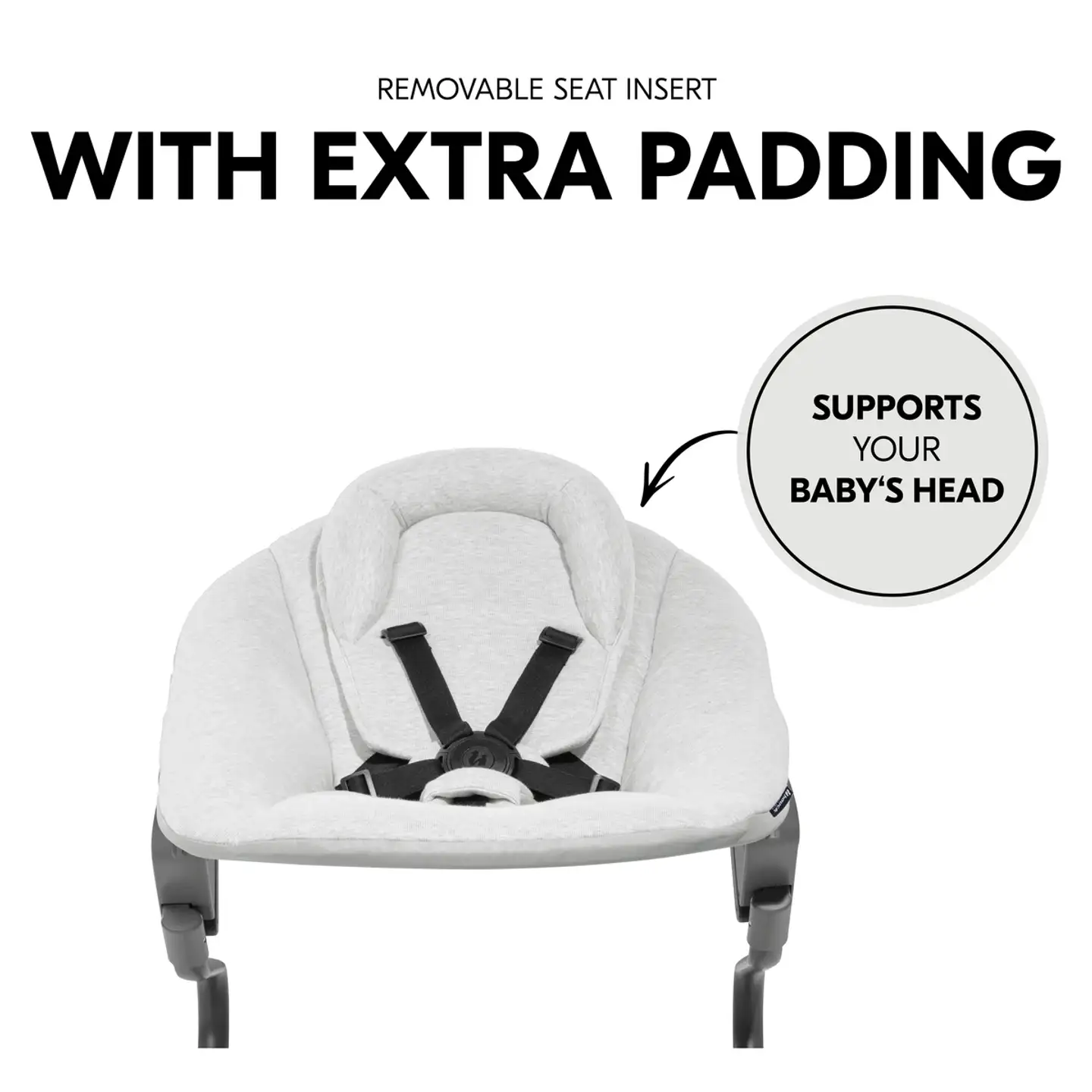 Hauck sitteri Alpha Bouncer Premium vaalean harmaa - 14