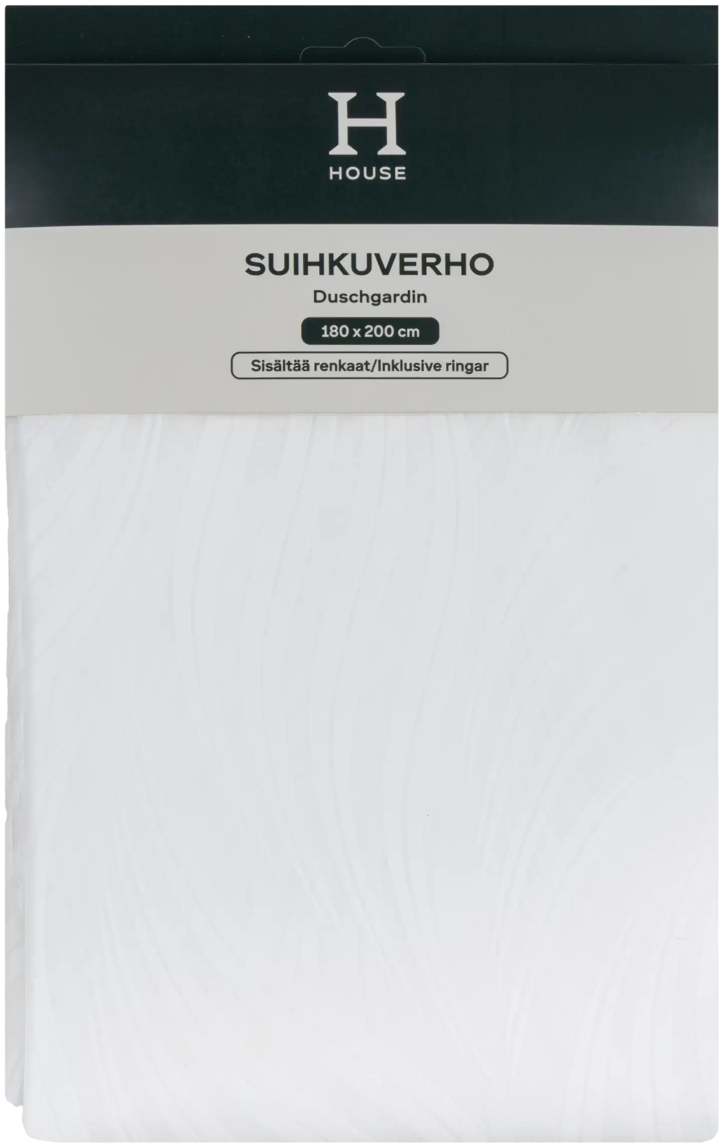 House suihkuverho Vine 180x200 cm harmaa - 3