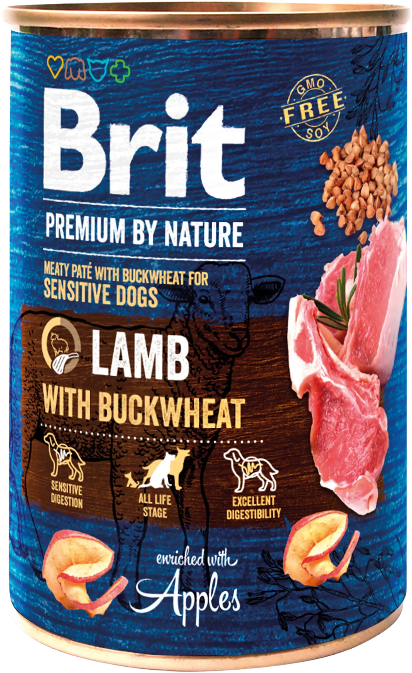 Brit Premium by Nature Lammas-tattari 400 g