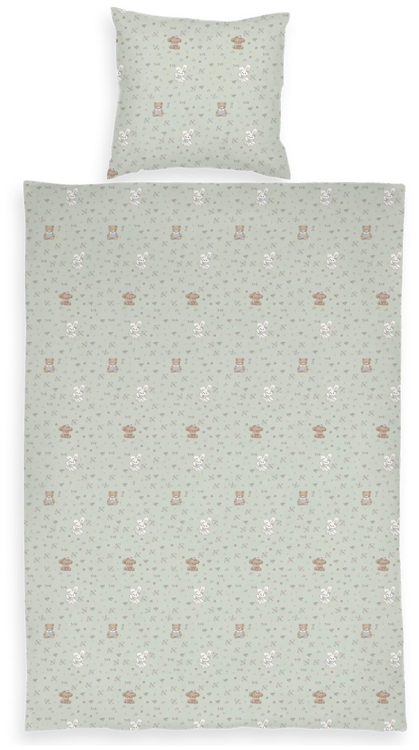 Ciraf vauvan pussilakanasetti Teddy 85x125+35x45 cm - 1