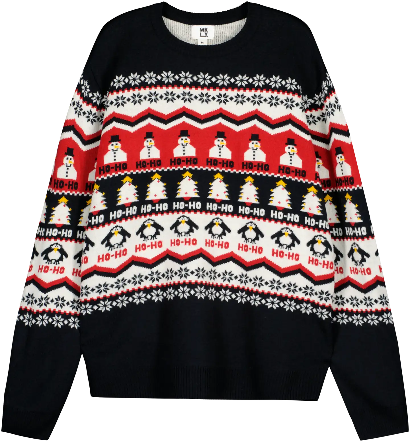 WKLY. miesten jouluneule Penguin 195W452501 - BLACK - 1