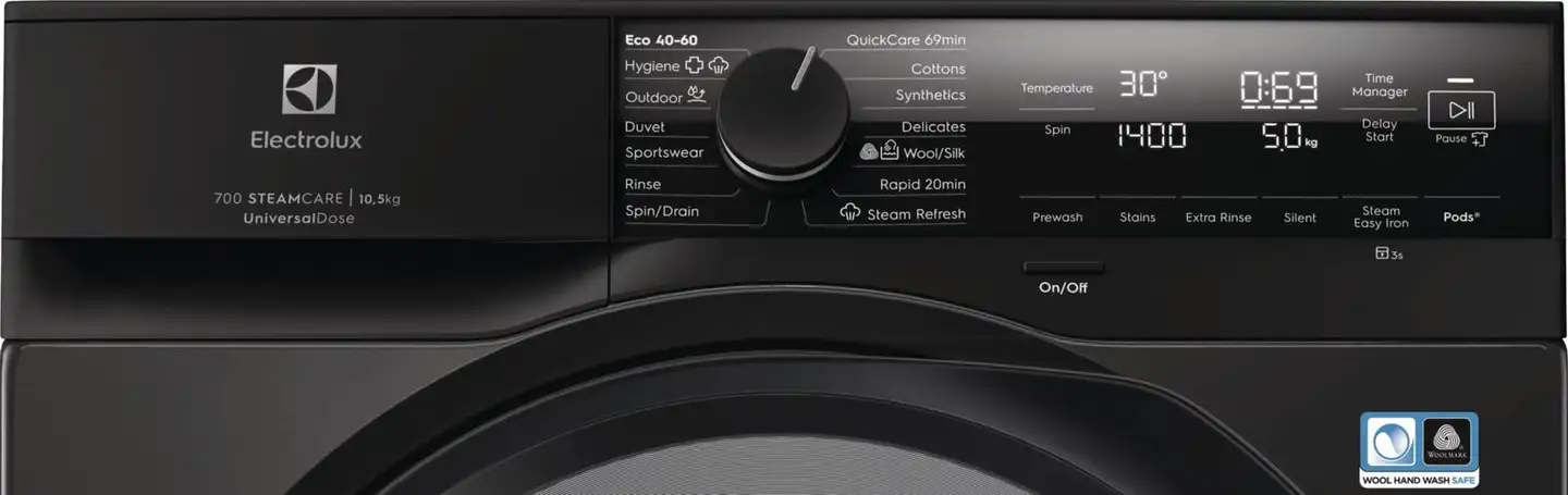 Electrolux edestä täytettävä pyykinpesukone EFI742LX4G musta - 2