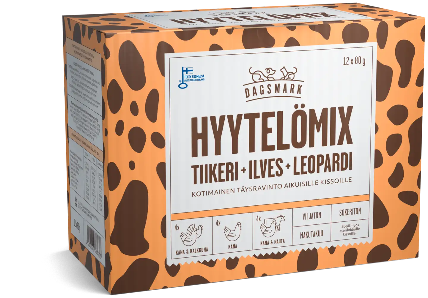 Dagsmark HYYTELÖMIX kissoille 12 x 80 g