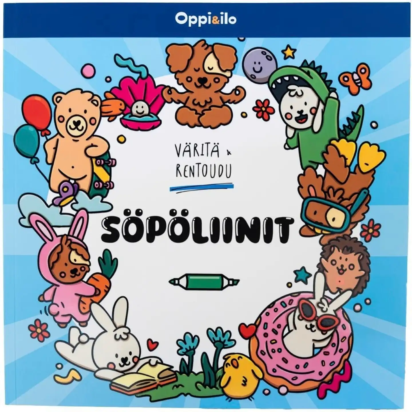 Väritä ja rentoudu Söpöliinit
