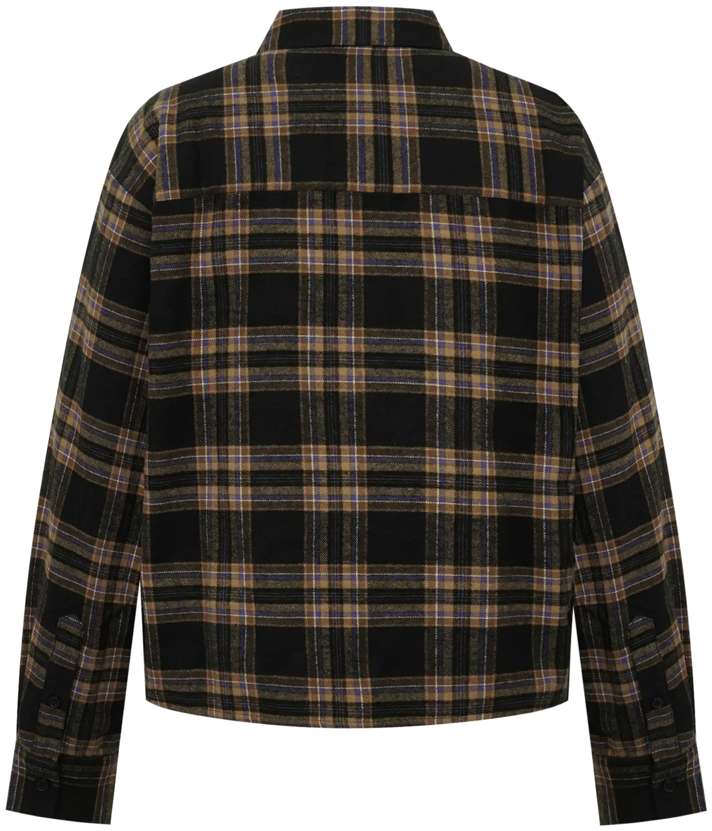 WKLY. naisten ruudullinen flanellipusero painonappikiinnitys 218W312652 - Check - 2