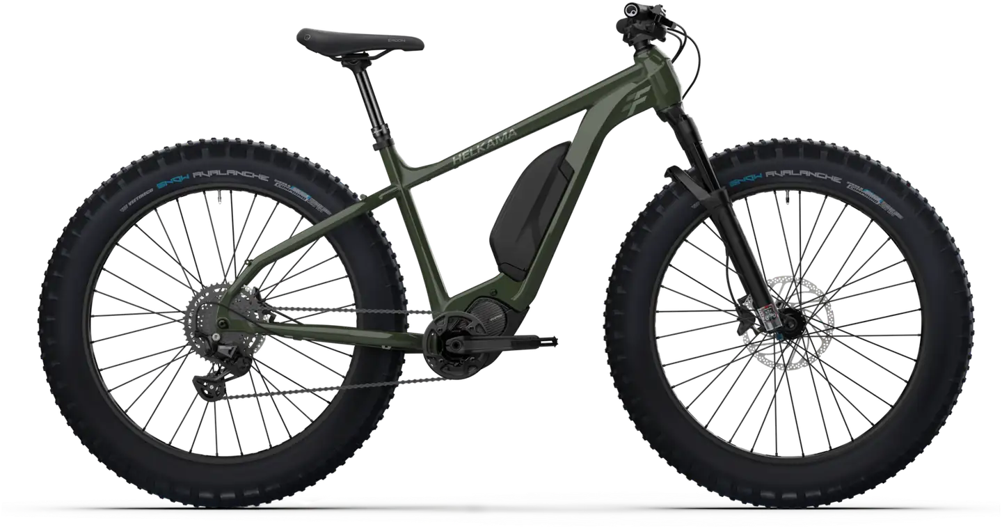 Helkama F 27,5" Sähköfatpyörä 12-vaihdetta runko 16 cm metsävihreä