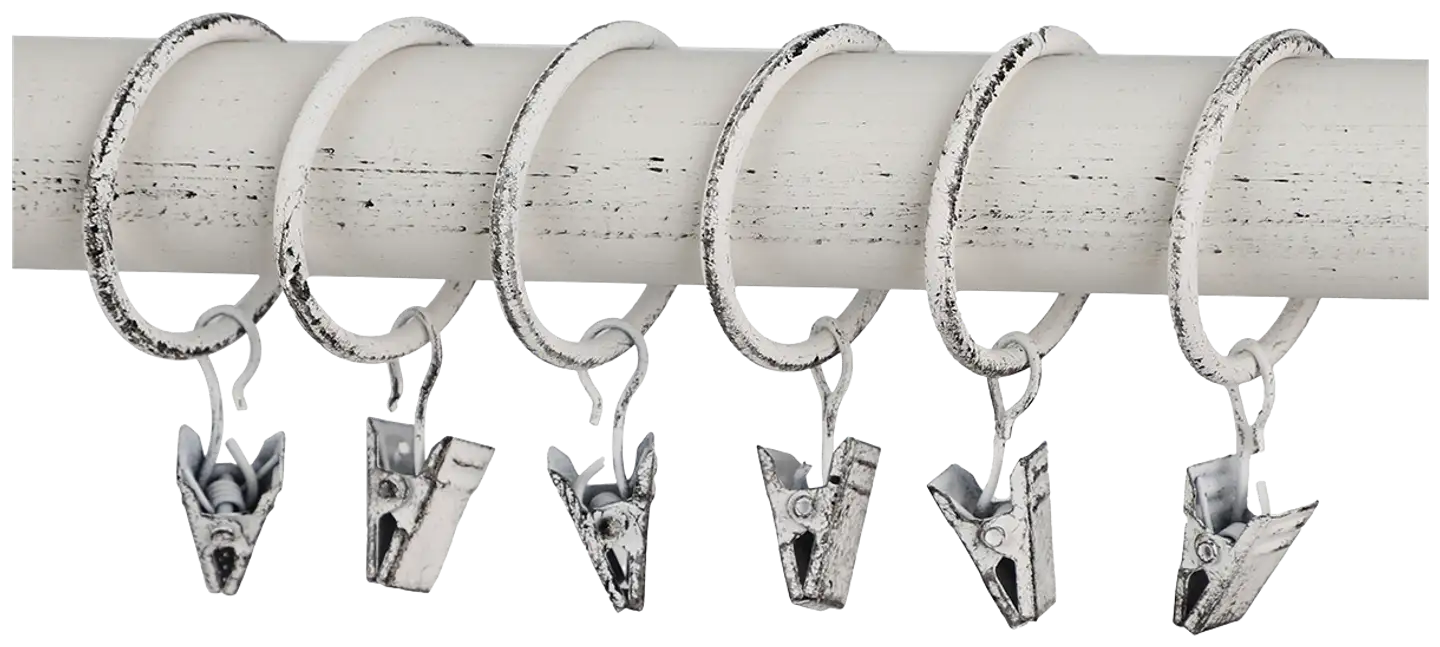 Ihanin verhorenkaat nipistimellä valkokulta 32/38 mm 10kpl/pss - 1