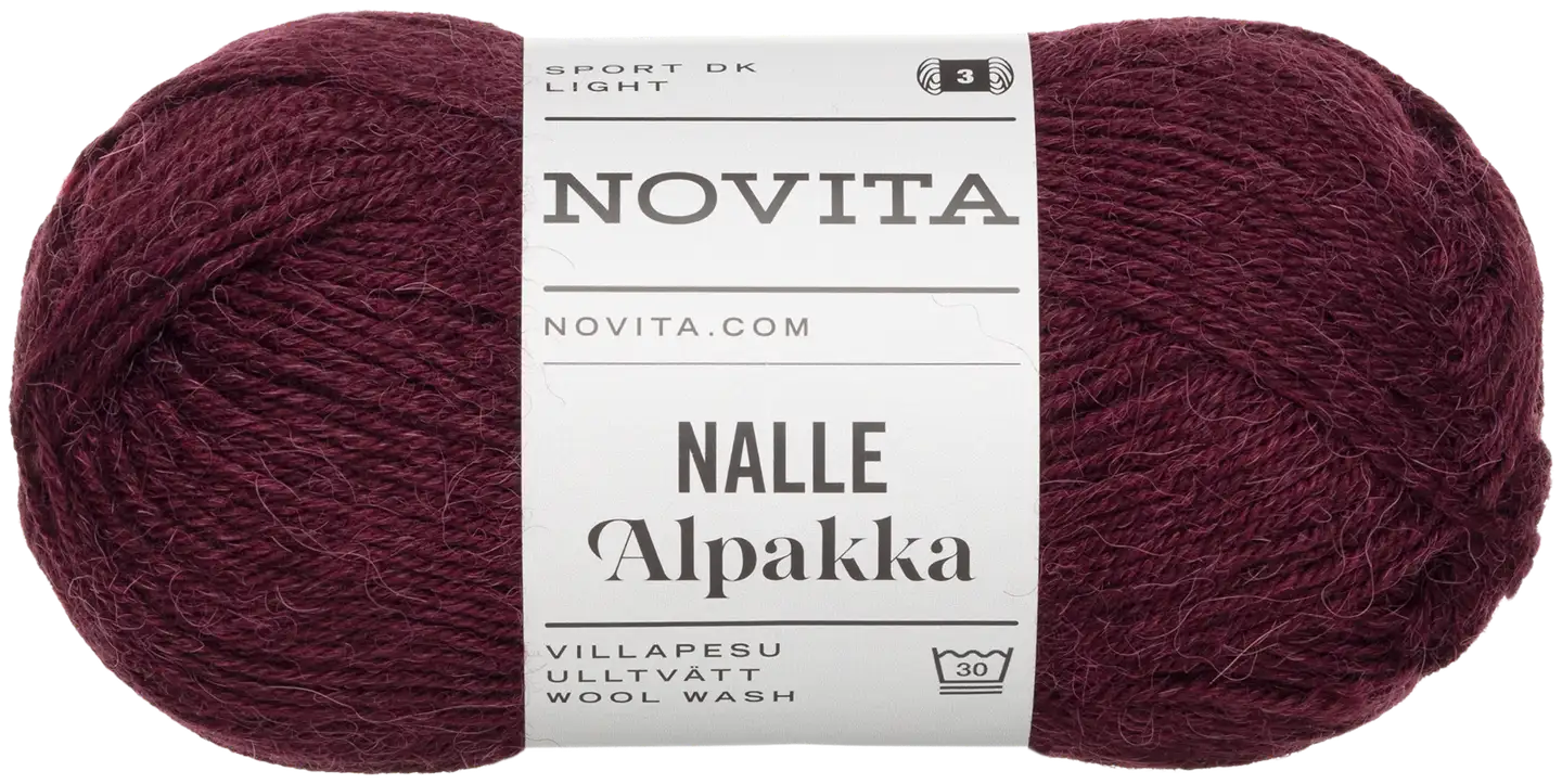 Novita lanka Nalle Alpakka 50g marja-aronia 5481 - 1