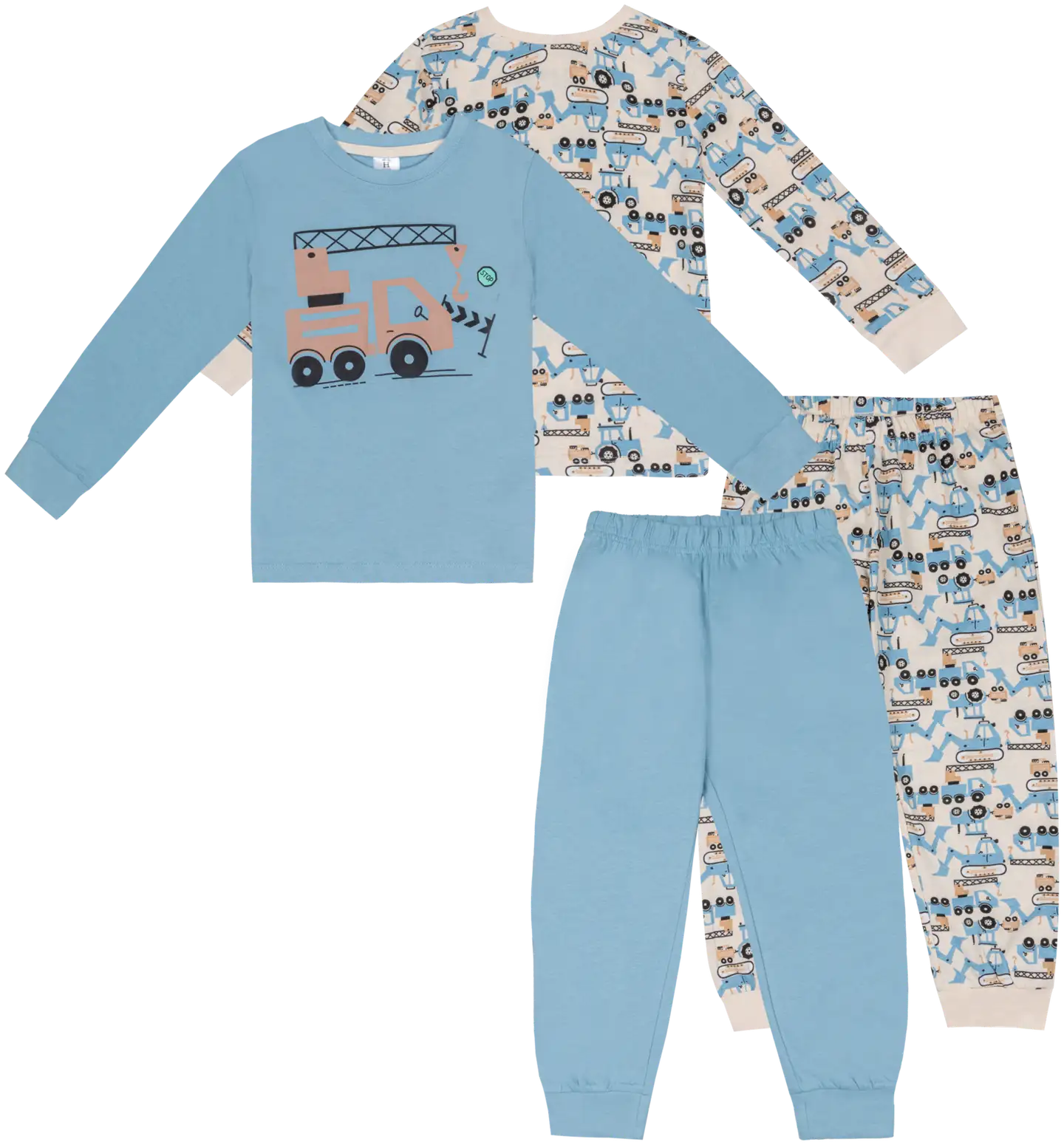 House lasten pyjama 232H042501 2-pack - MULTICOLOR/BLUE - 1