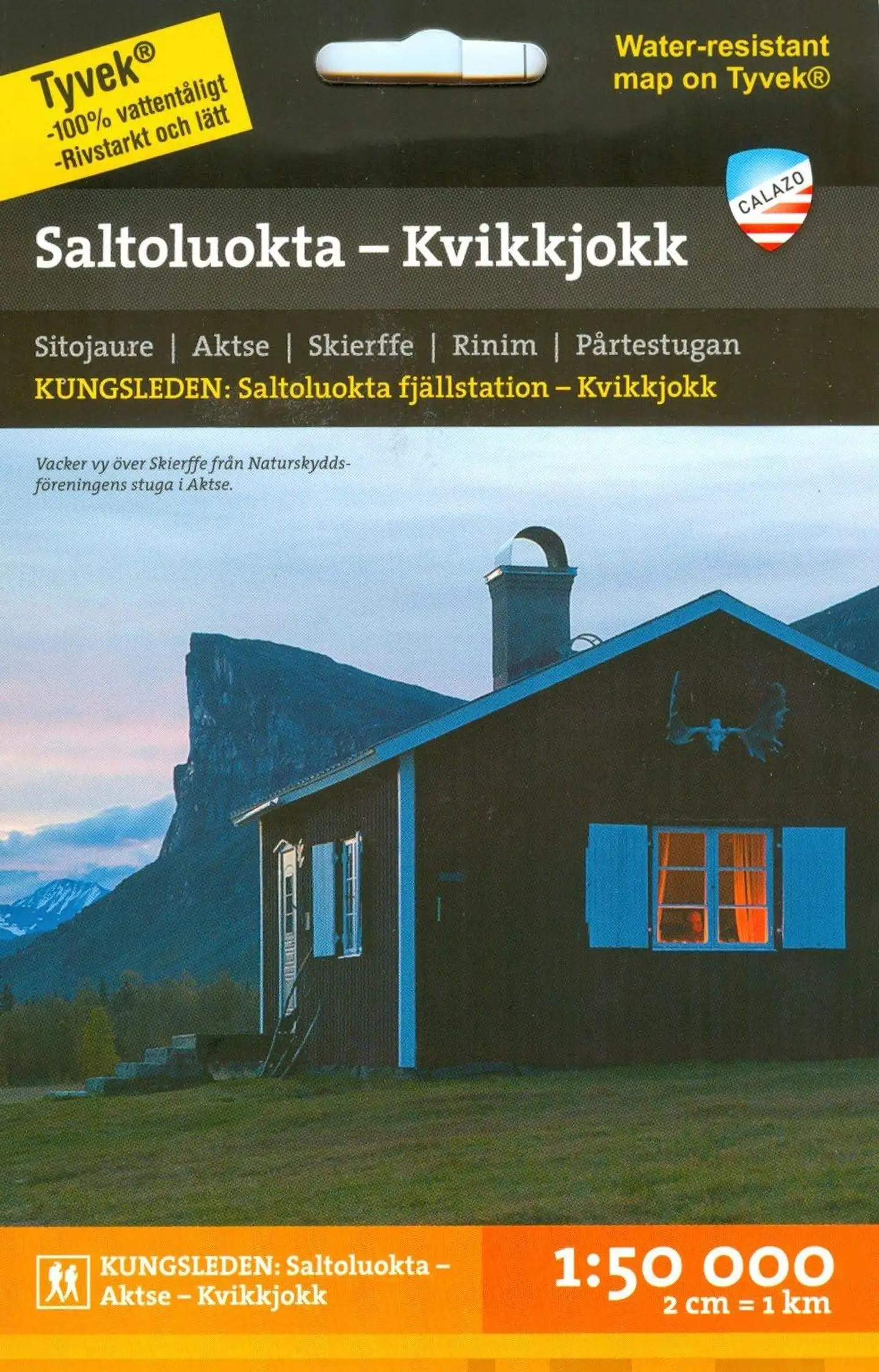 Saltoluokta Kvikkjokk  -retkeilykartta