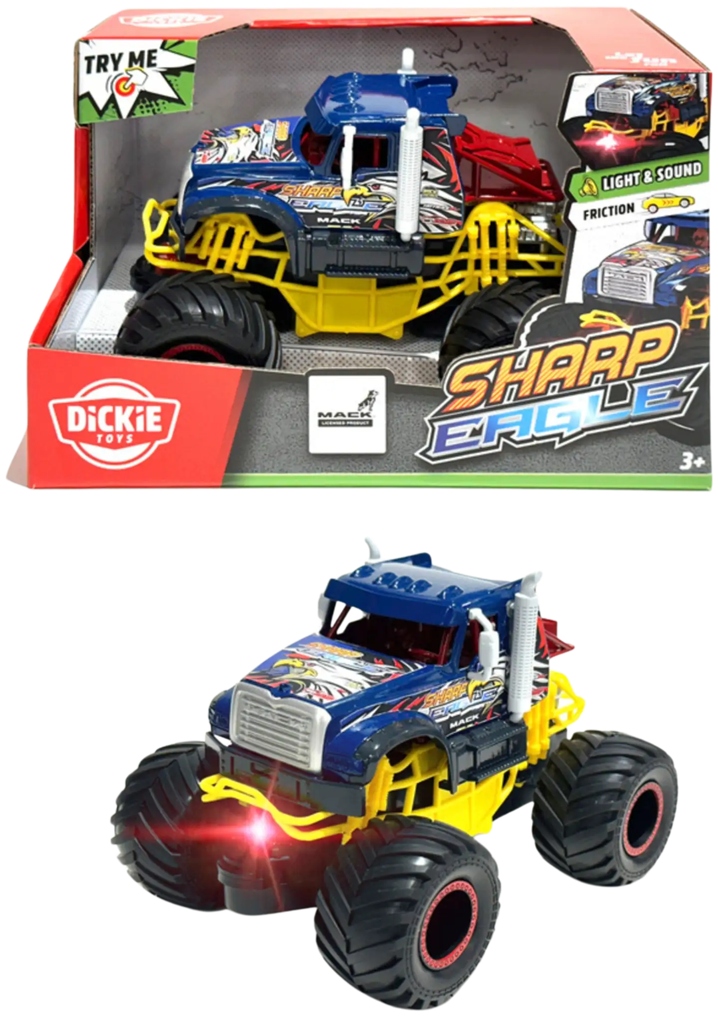 Dickie Toys Sharp Eagle valo- ja äänitoiminnoin - 1