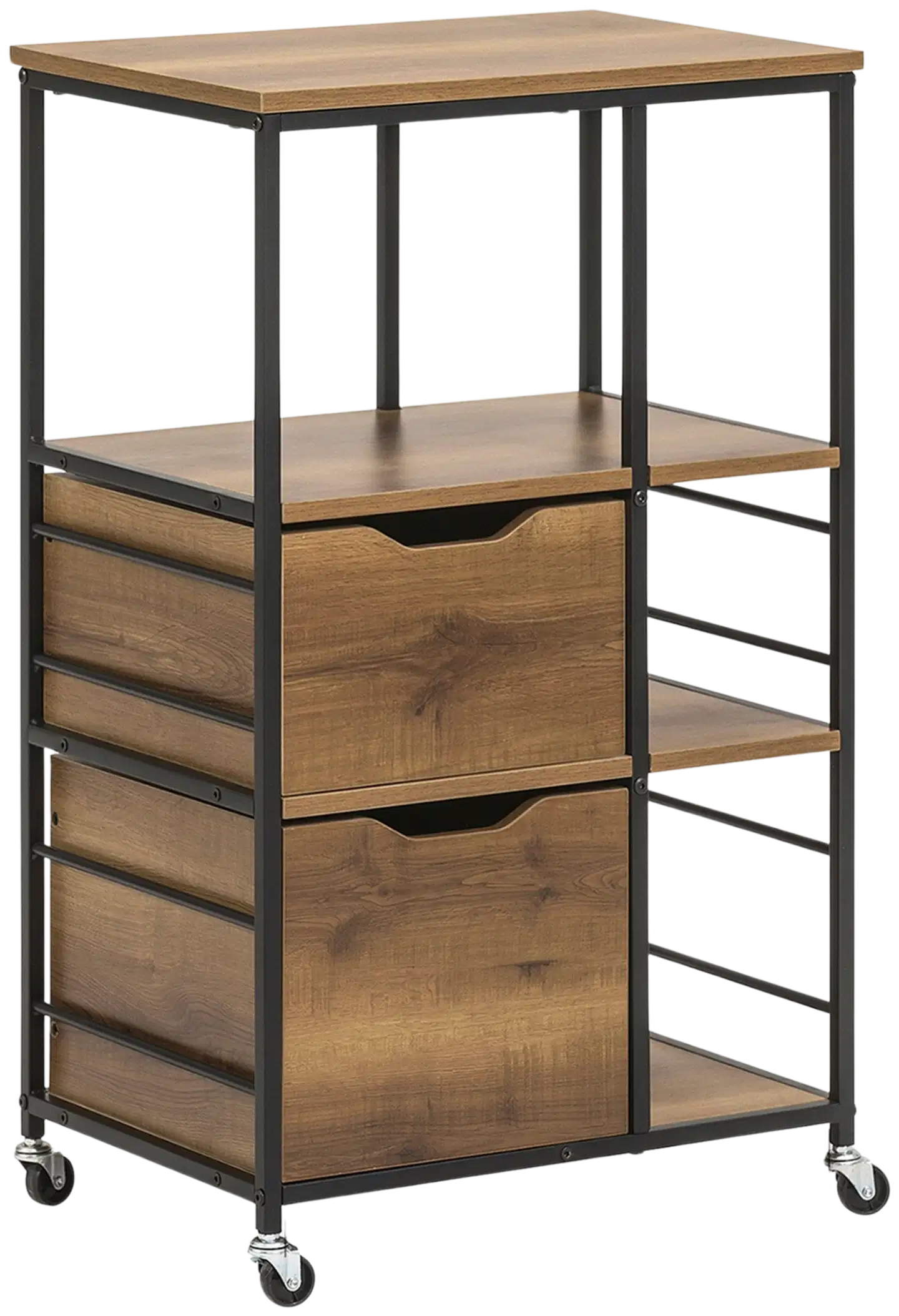 SoBuy keittiösaareke ruskea FKW111-PF - 3